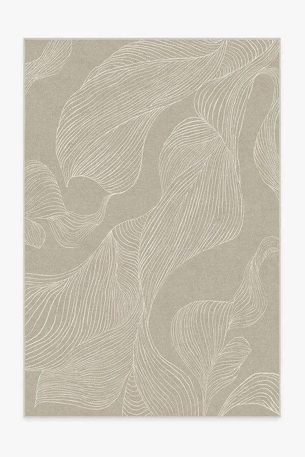 Large Area Rug Machine Washable - Stone, Chenille