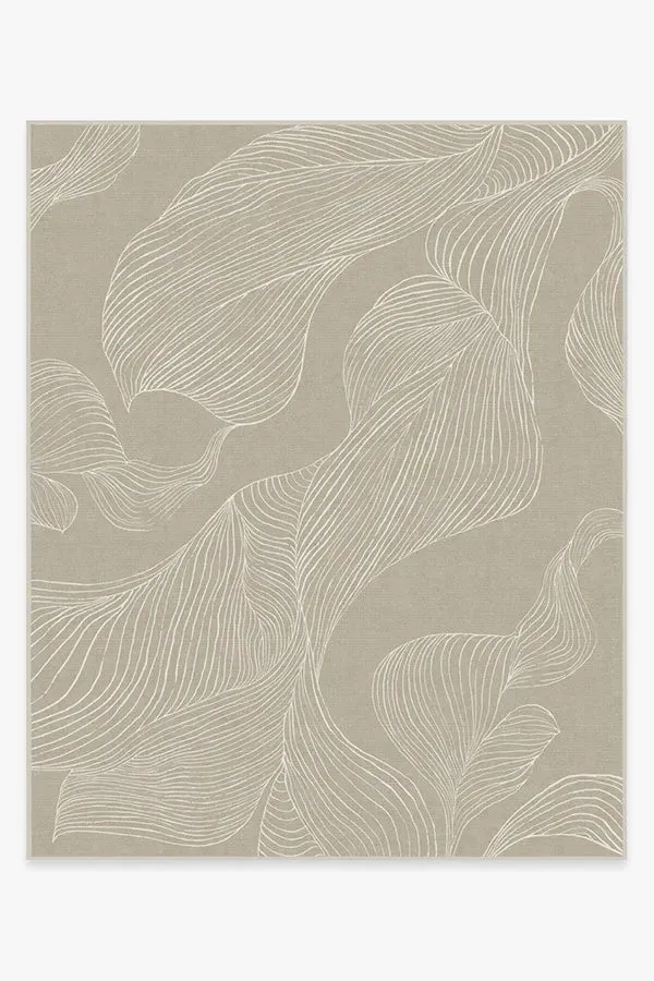 Large Area Rug Machine Washable - Stone, Chenille