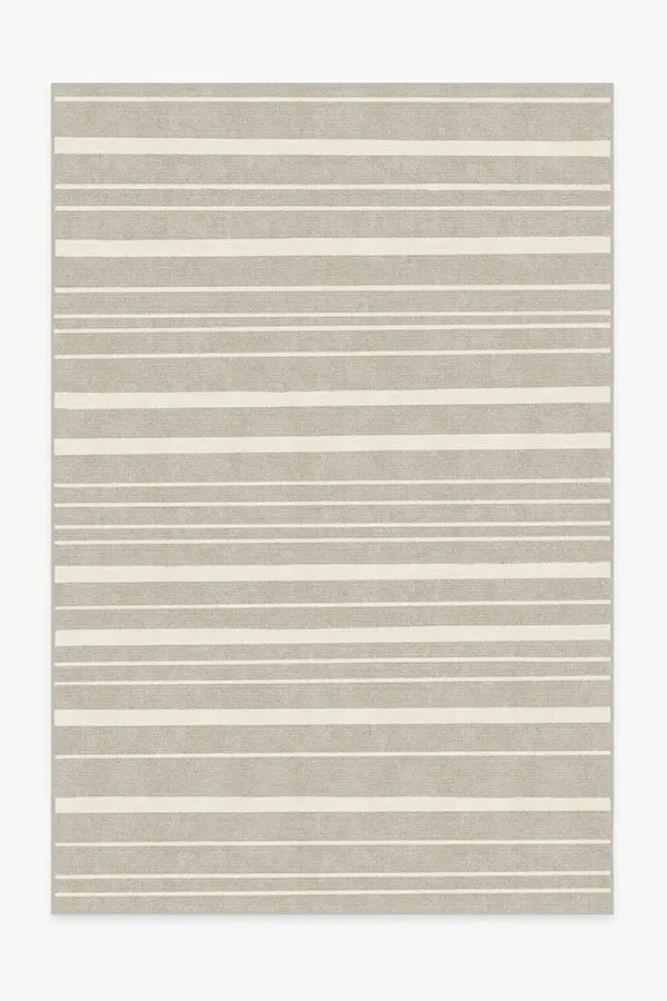 Large Area Rug Machine Washable - Stone, Flatwoven