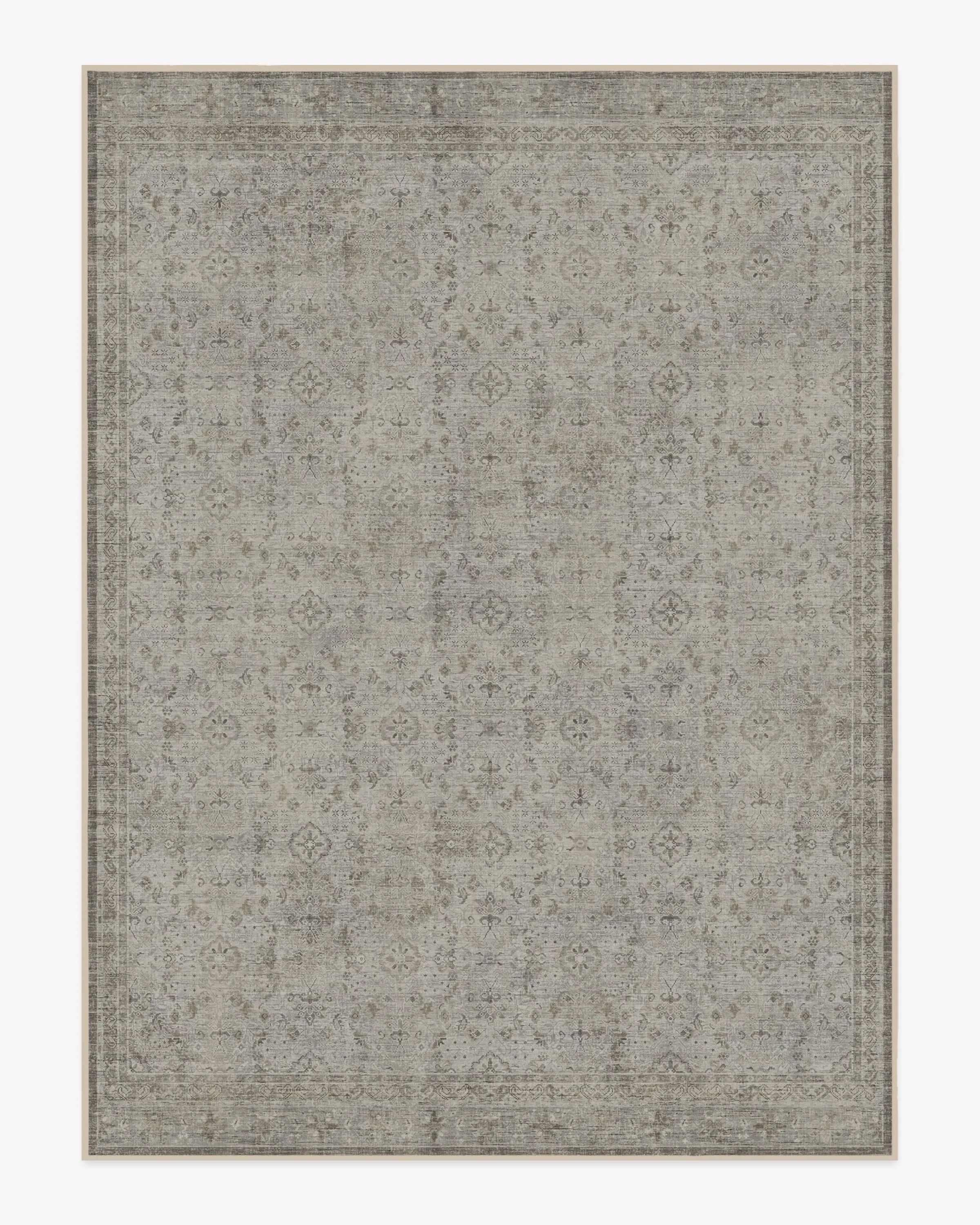 Large Area Rug Machine Washable - Stone Grey