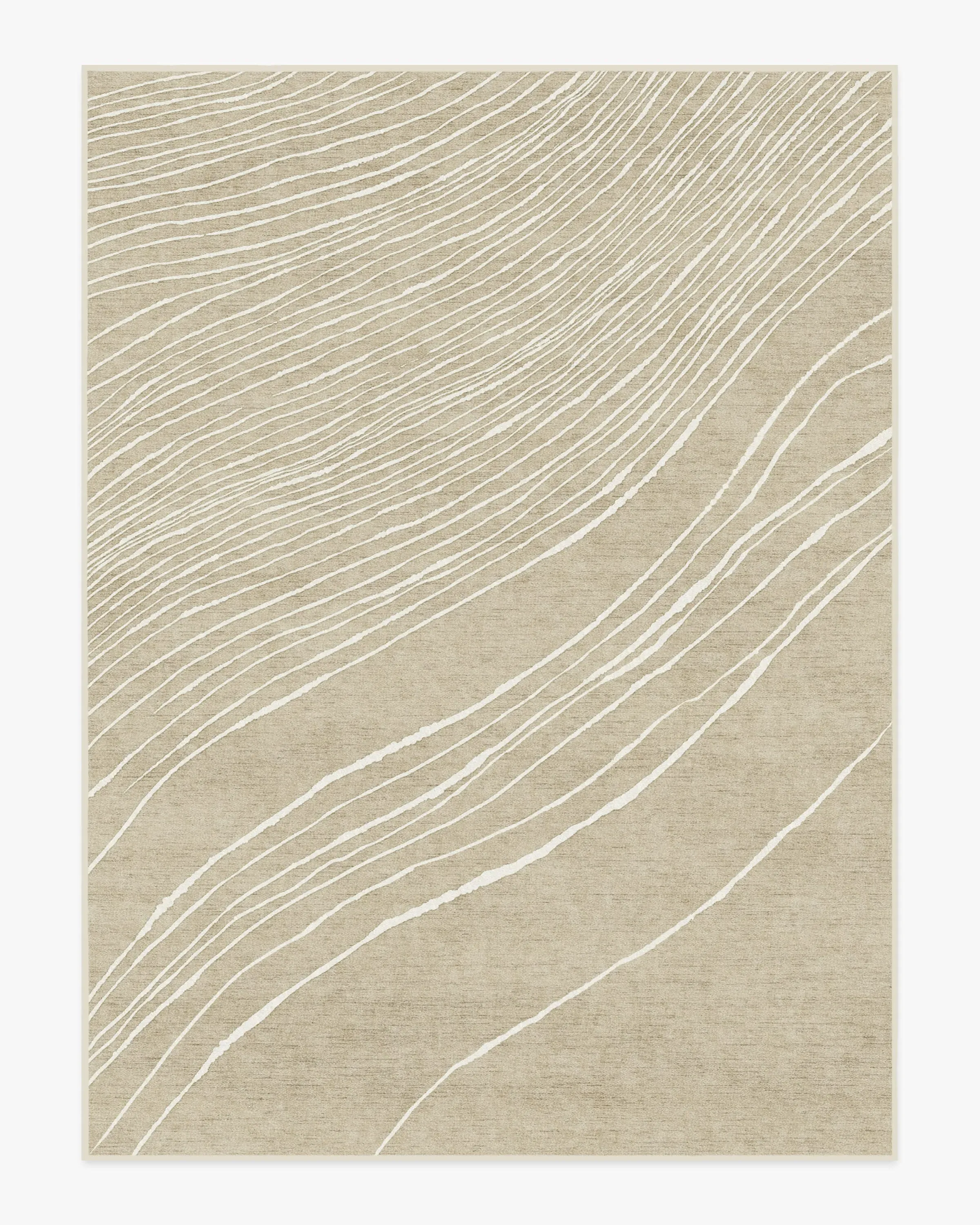Large Area Rug Machine Washable - Stone, Ivory