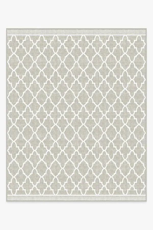 Large Area Rug Machine Washable - Stone, Trellis