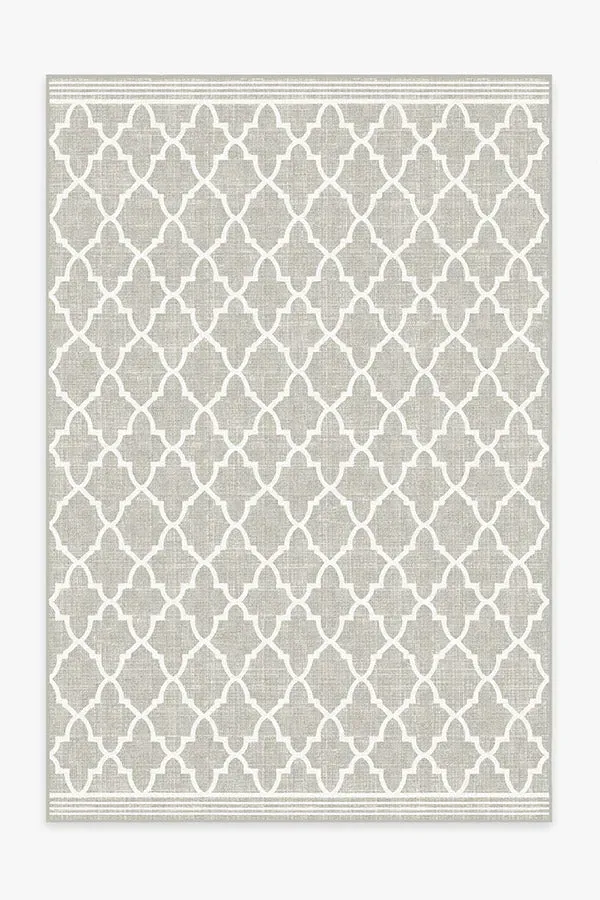 Large Area Rug Machine Washable - Stone, Trellis