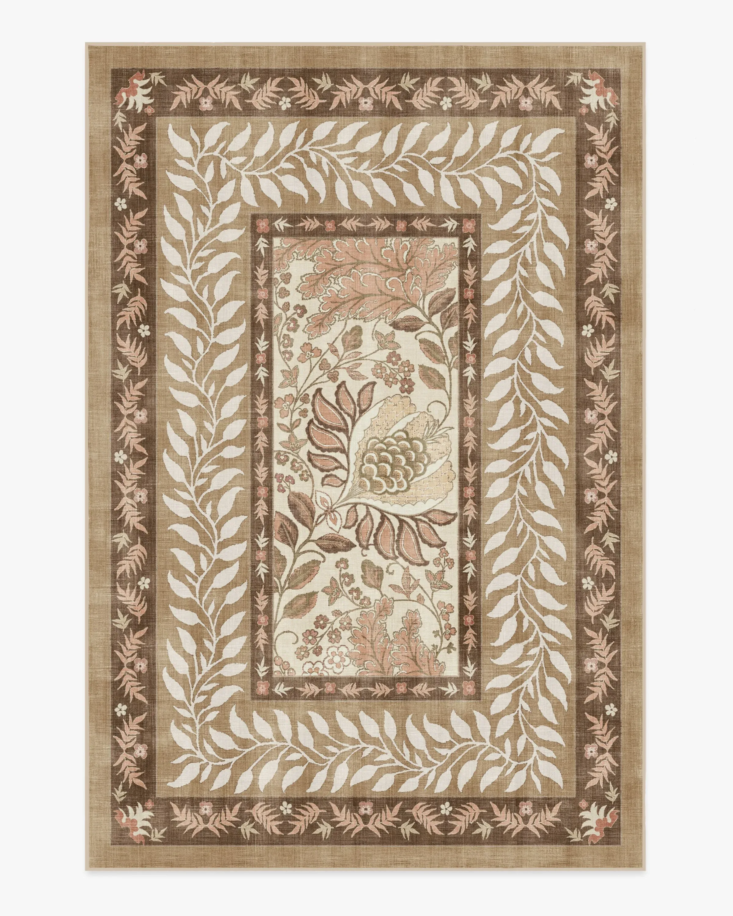 Large Area Rug Machine Washable - Tan