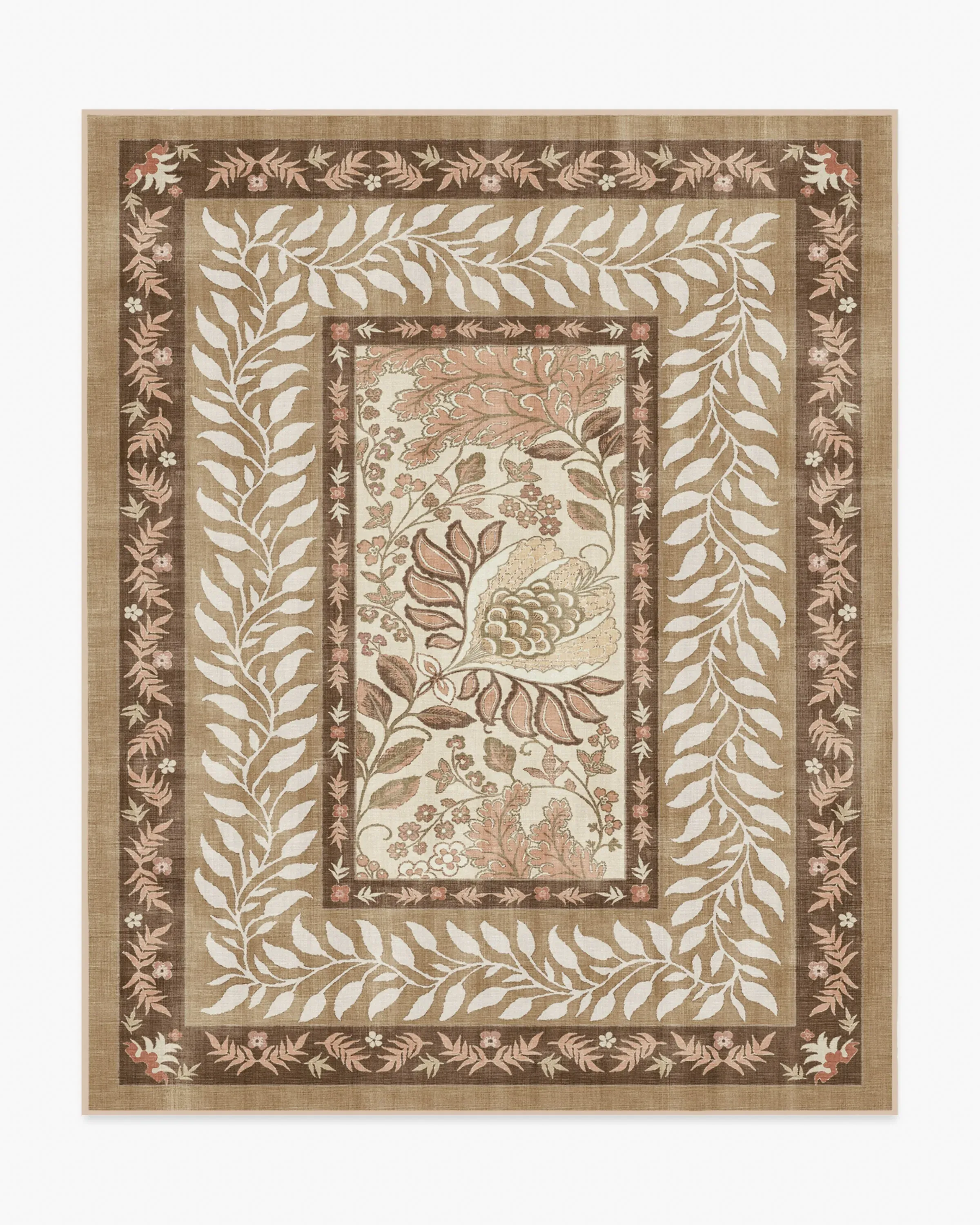 Large Area Rug Machine Washable - Tan