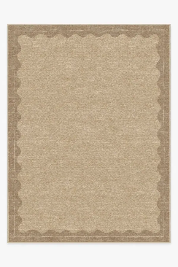Large Area Rug Machine Washable - Tan