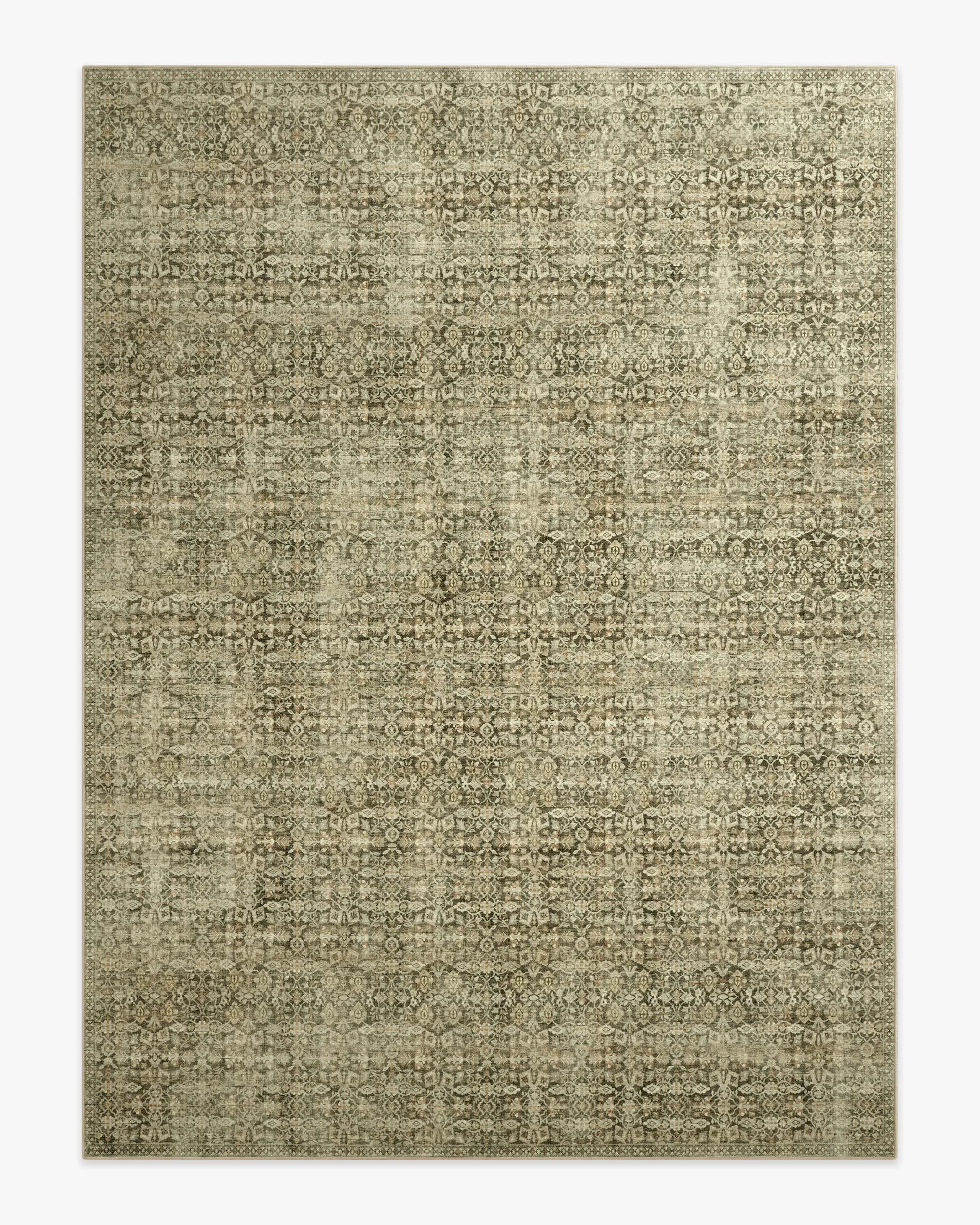 Large Area Rug Machine Washable - Wheat
