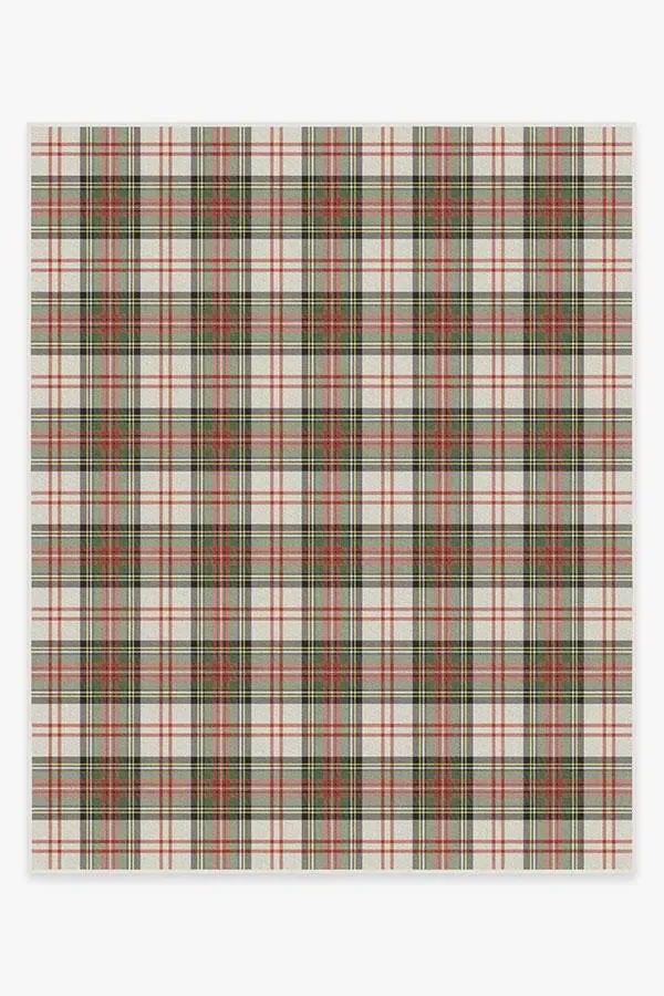 Large Flatwoven Rug Machine Washable - Red