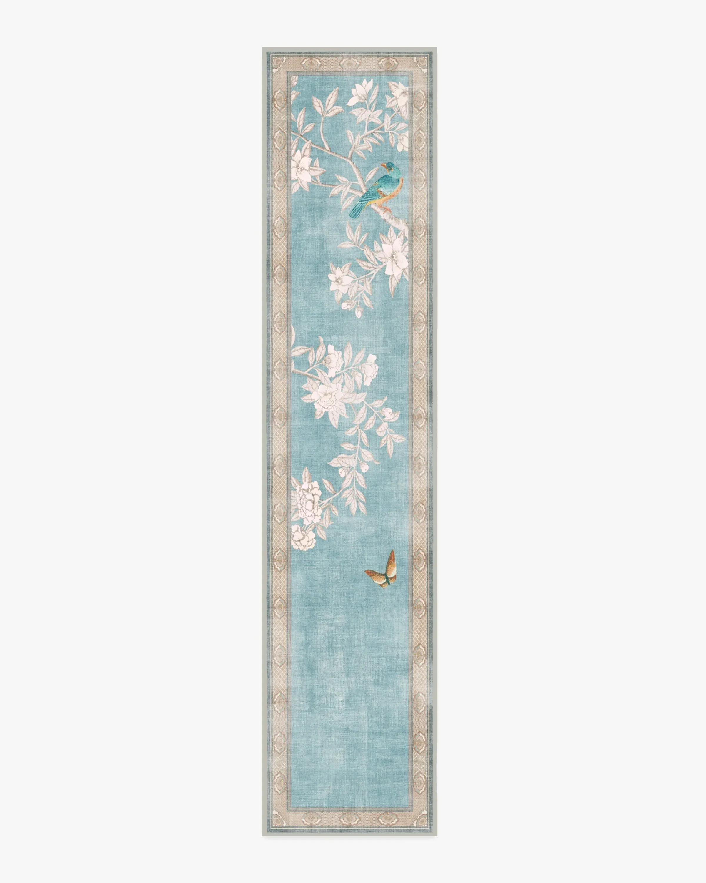Large Machine Washable Area Rug - Blue