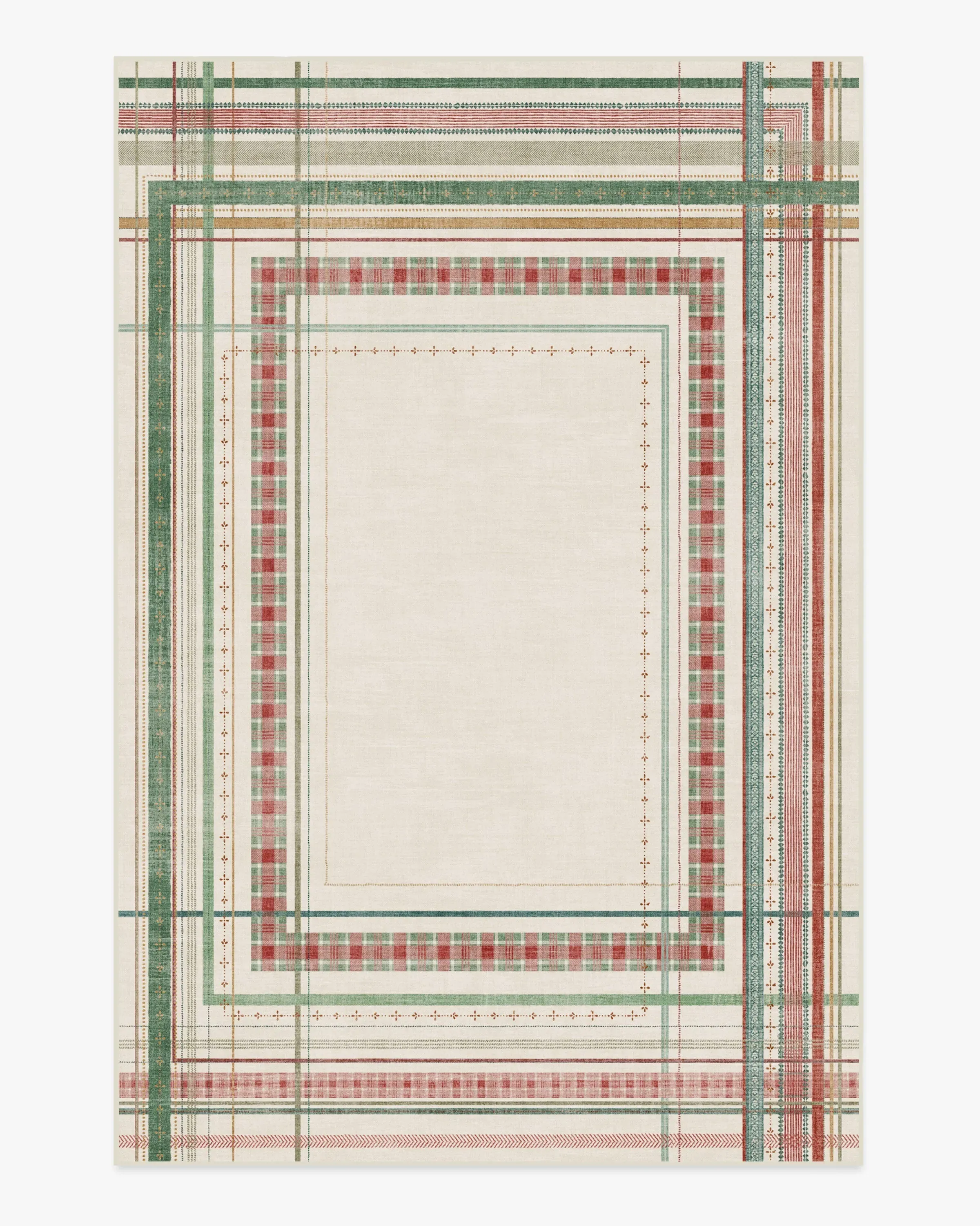 Large Machine Washable Area Rug - Multicolor