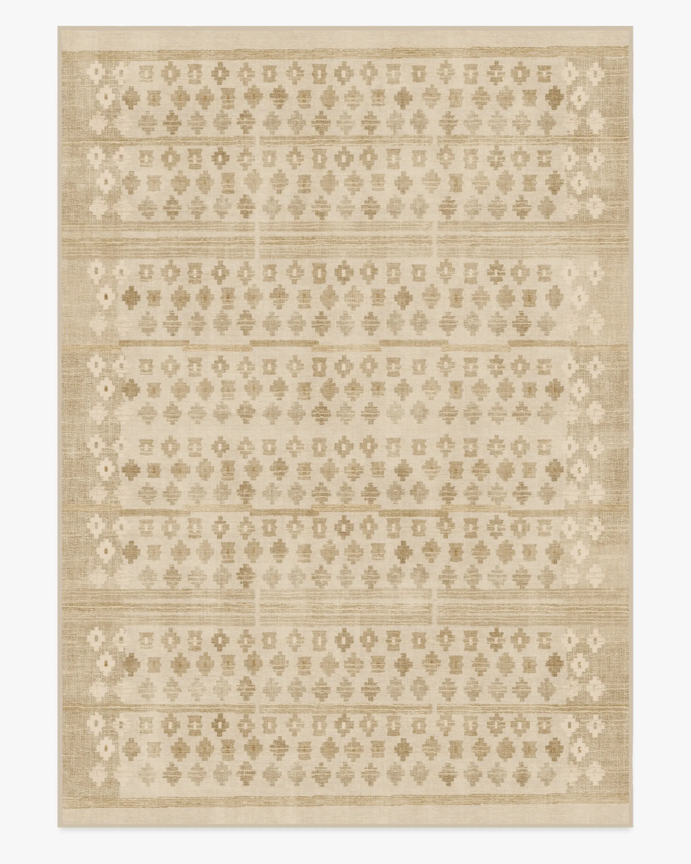 Large Machine Washable Area Rug - Natural