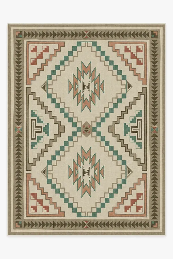 Large Machine Washable Area Rug - Neutral
