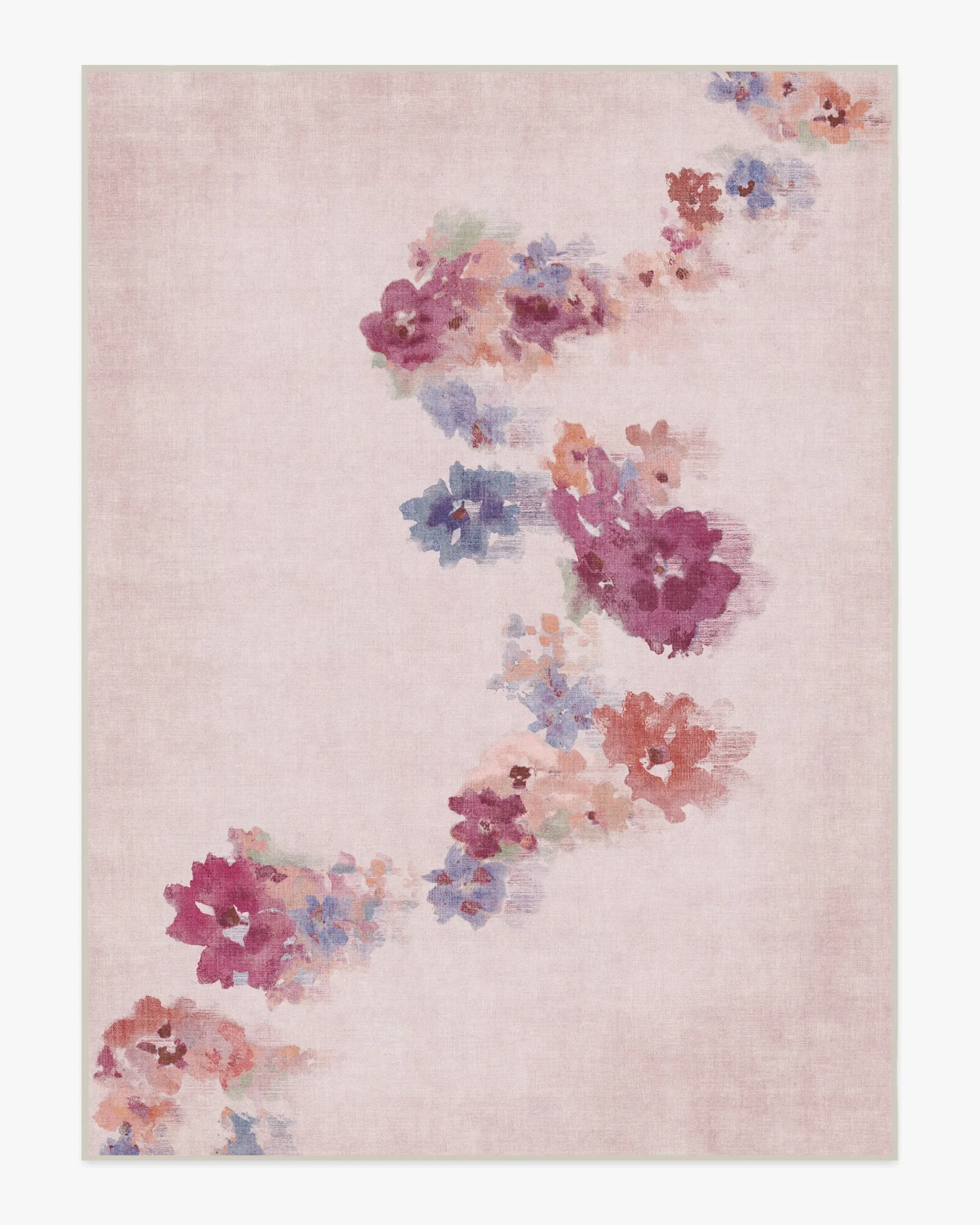 Large Machine Washable Area Rug - Pink