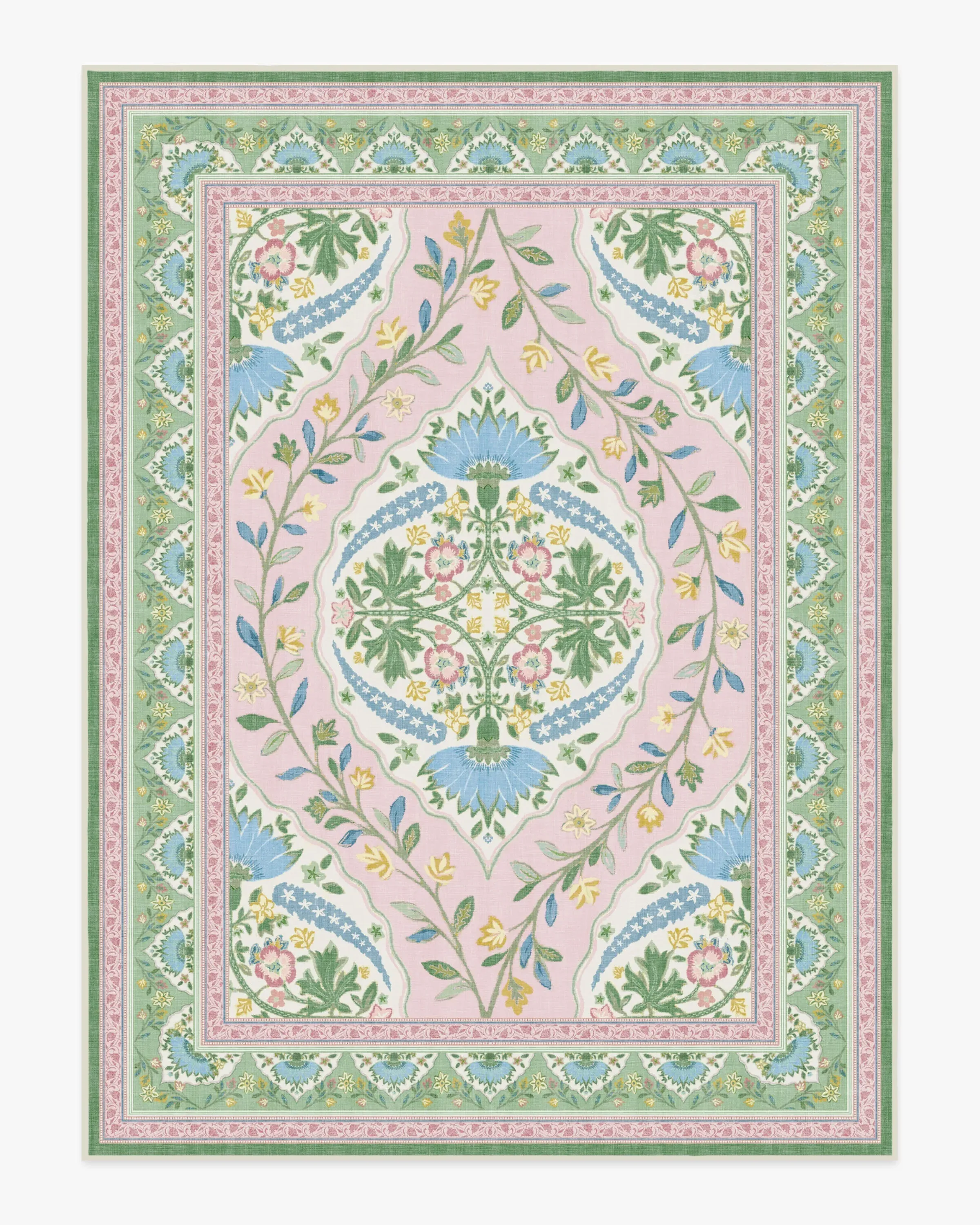 Large Machine Washable Area Rug - Pink