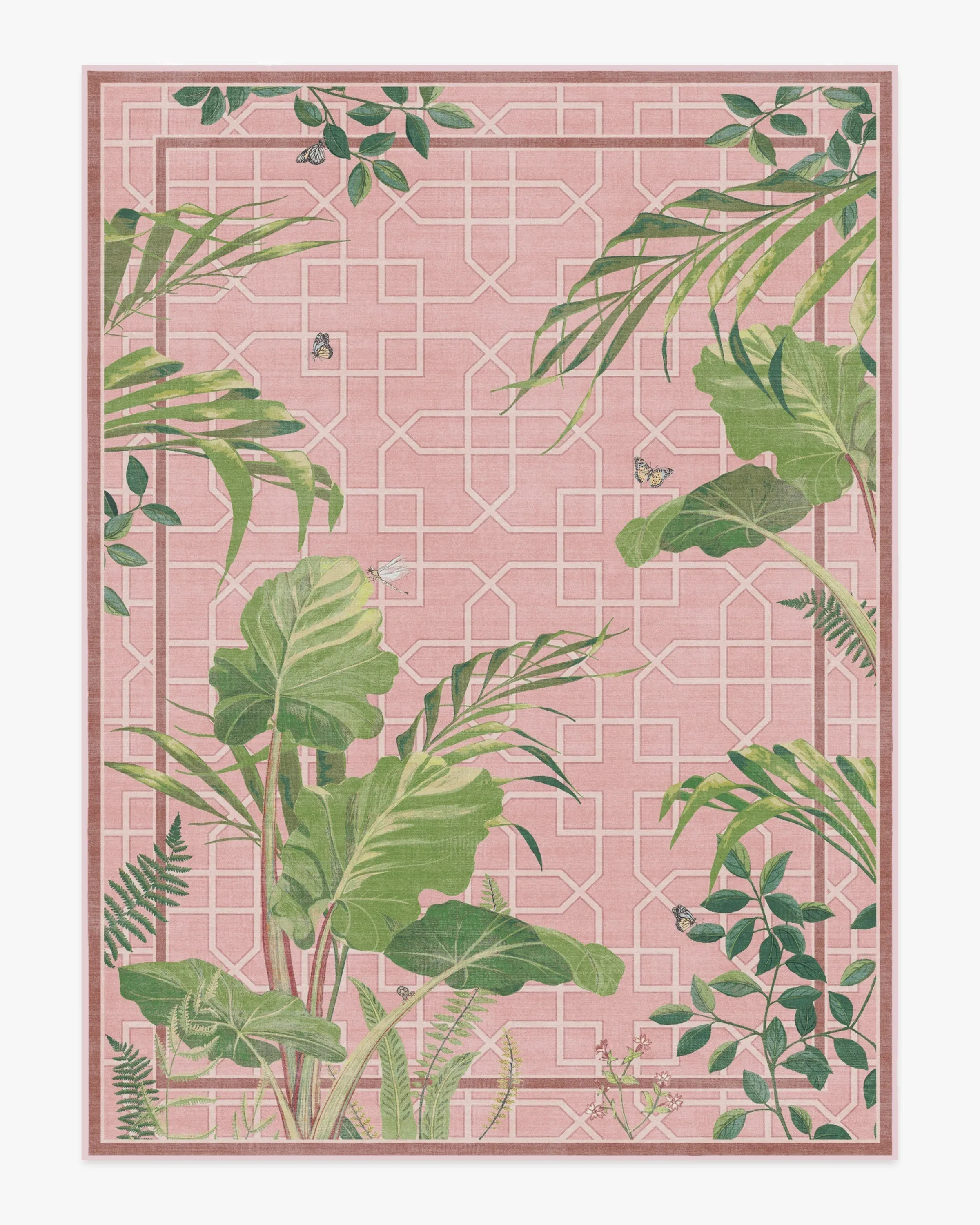 Large Machine Washable Area Rug - Pink