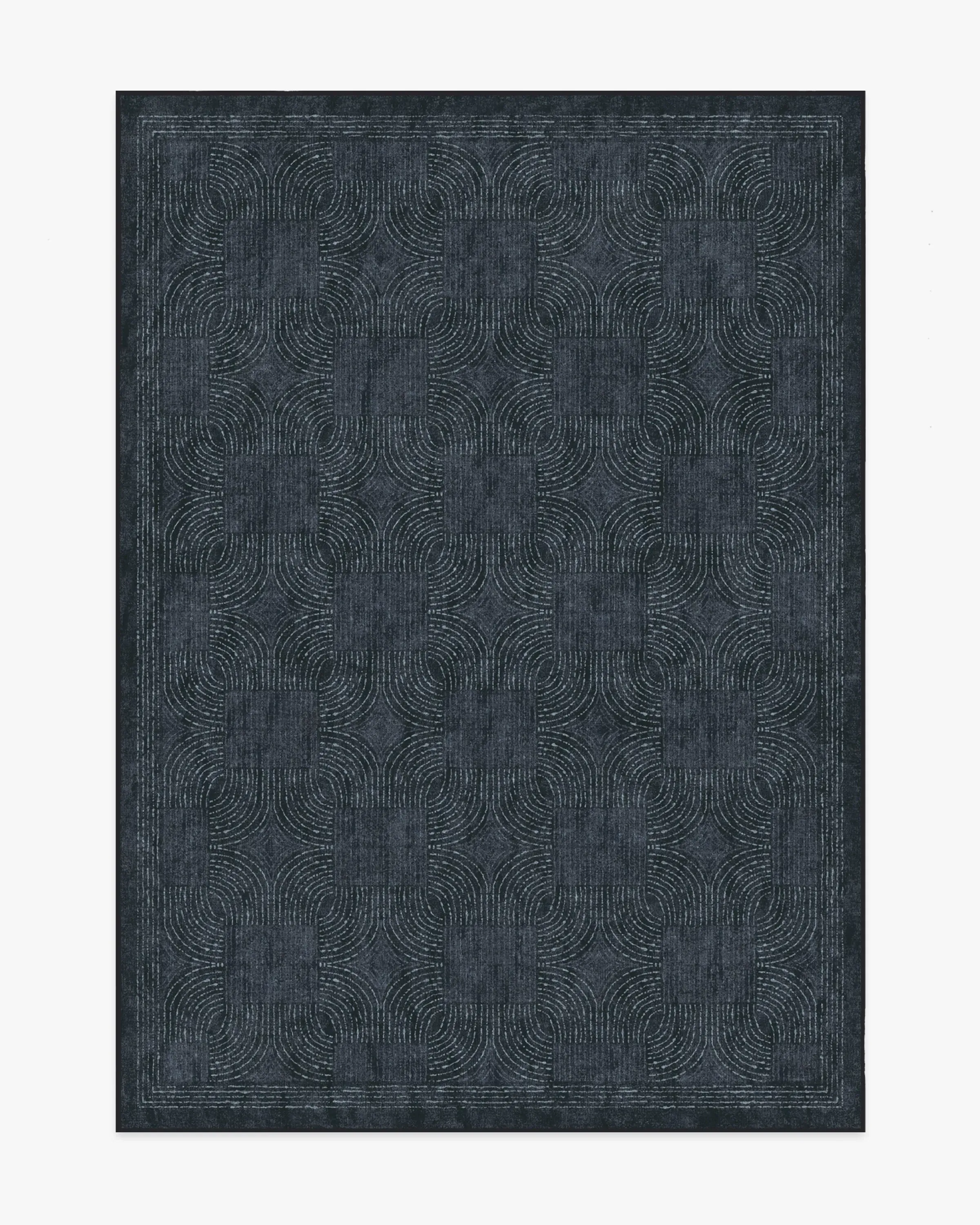 Large Machine Washable Rug - Indigo, Flatwoven