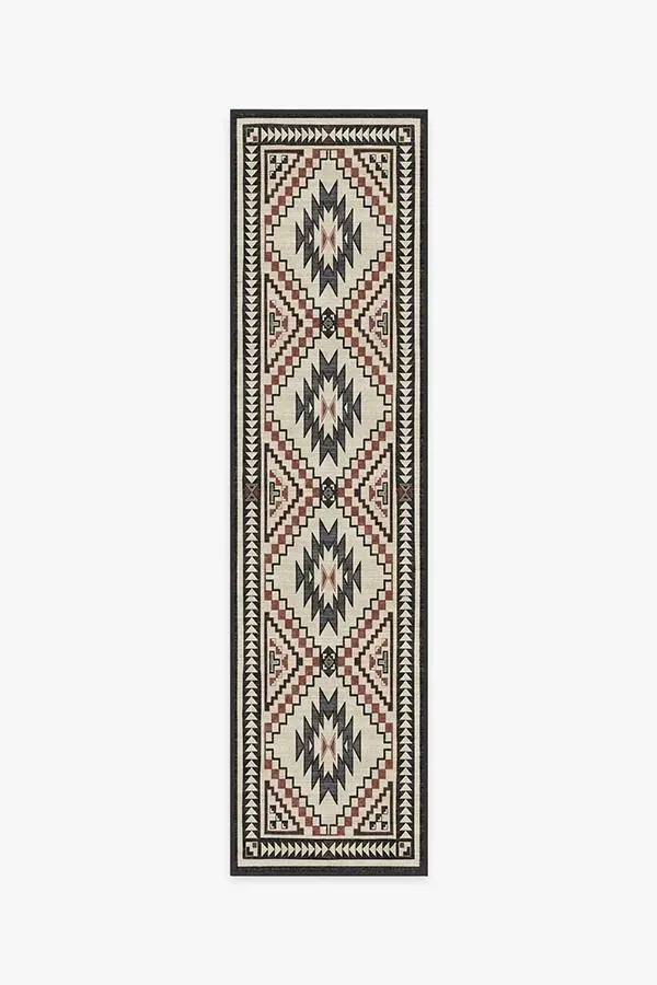 Large Round Area Rug Machine Washable - Neutral