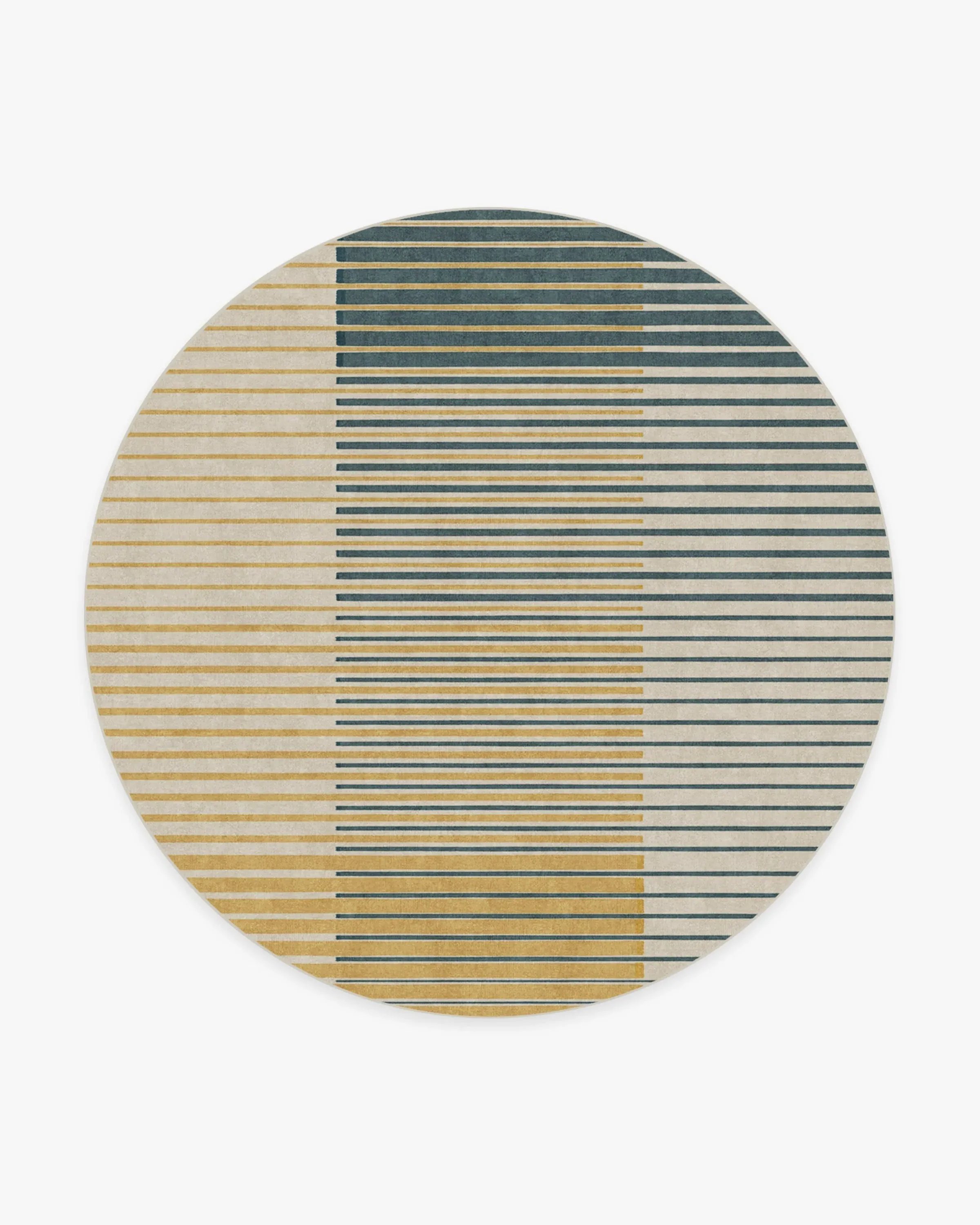 Large Round Area Rug Machine Washable - Teal