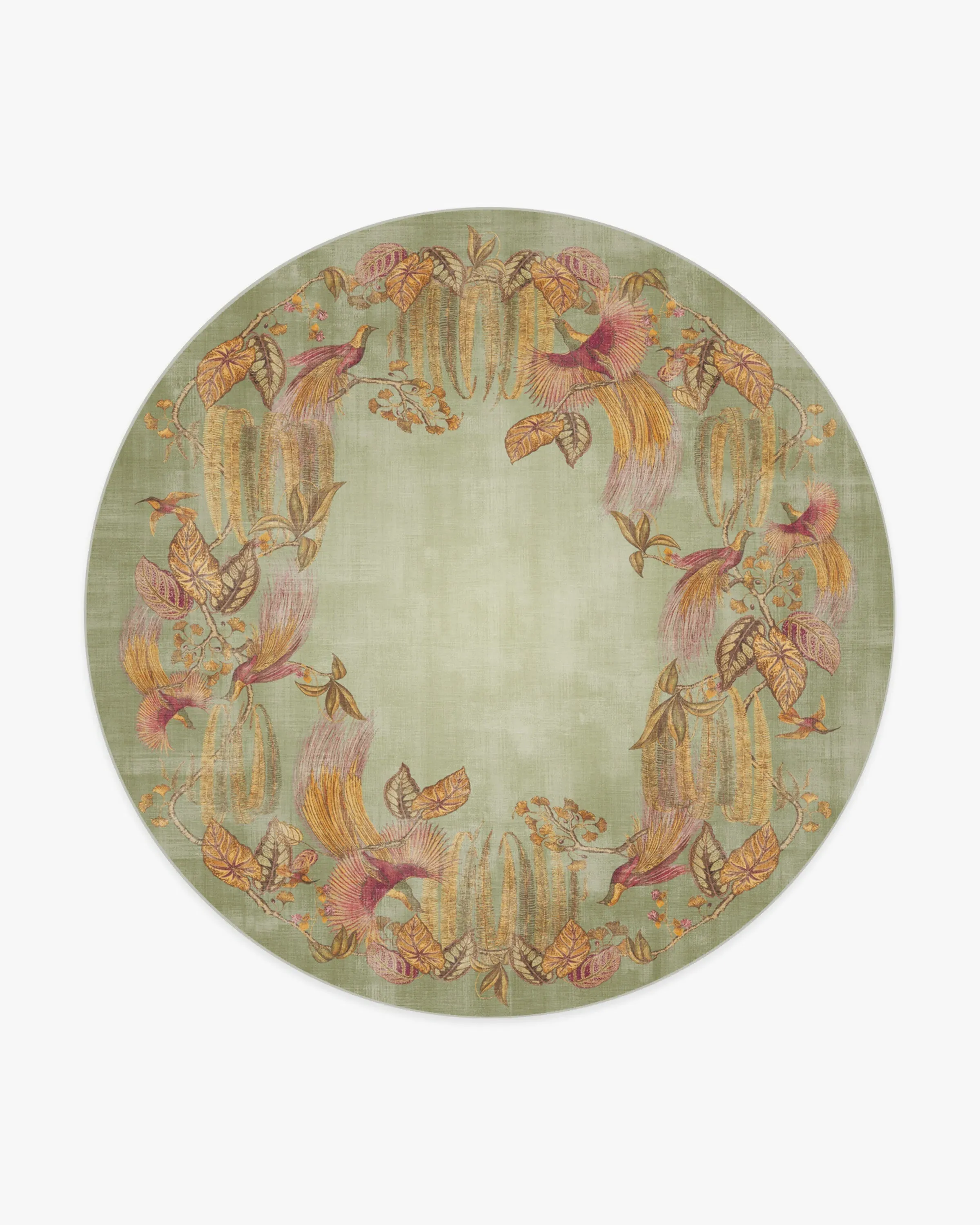 Large Round Rug Machine Washable - Multi