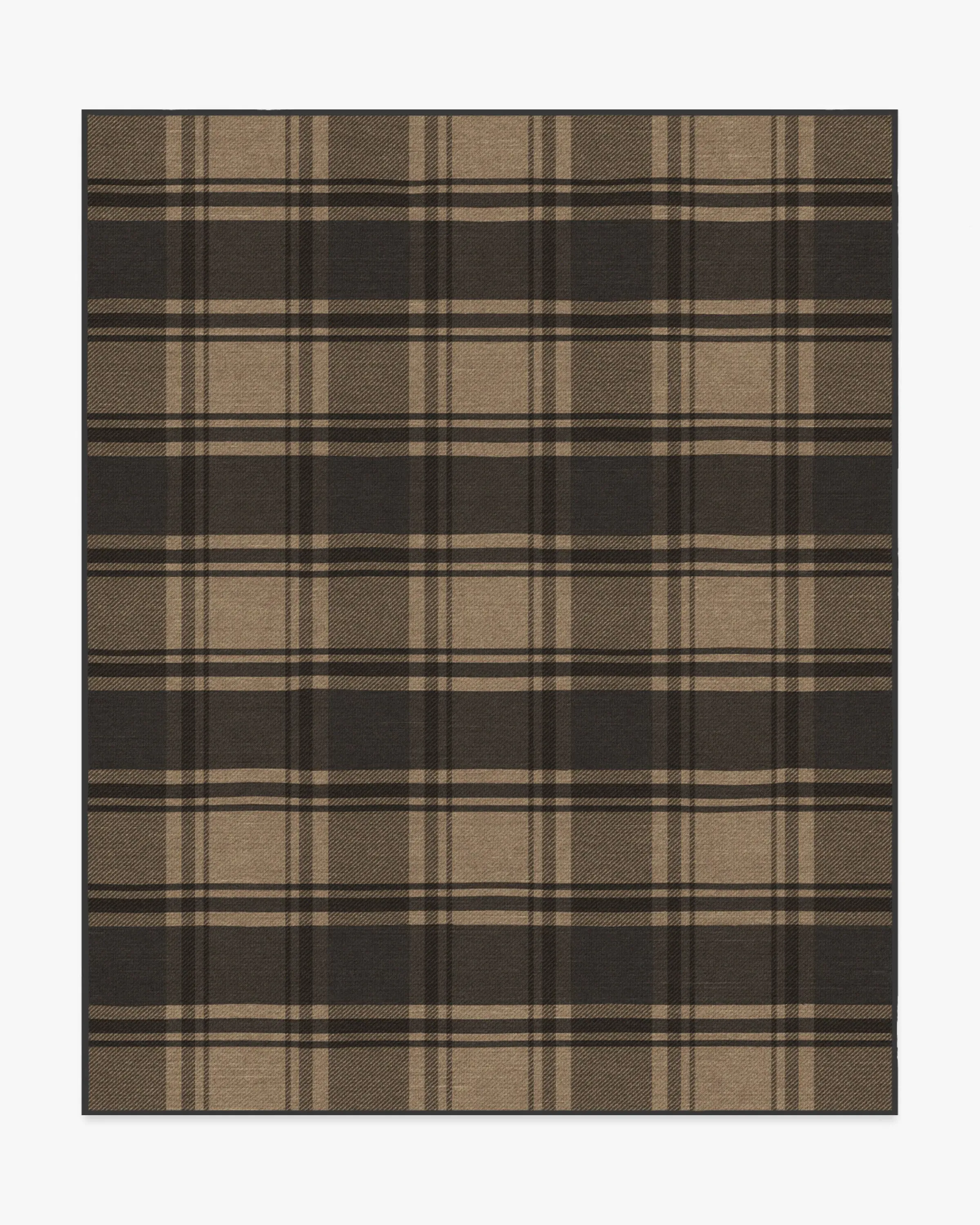Large Washable Area Rug - Charcoal, Flatwoven