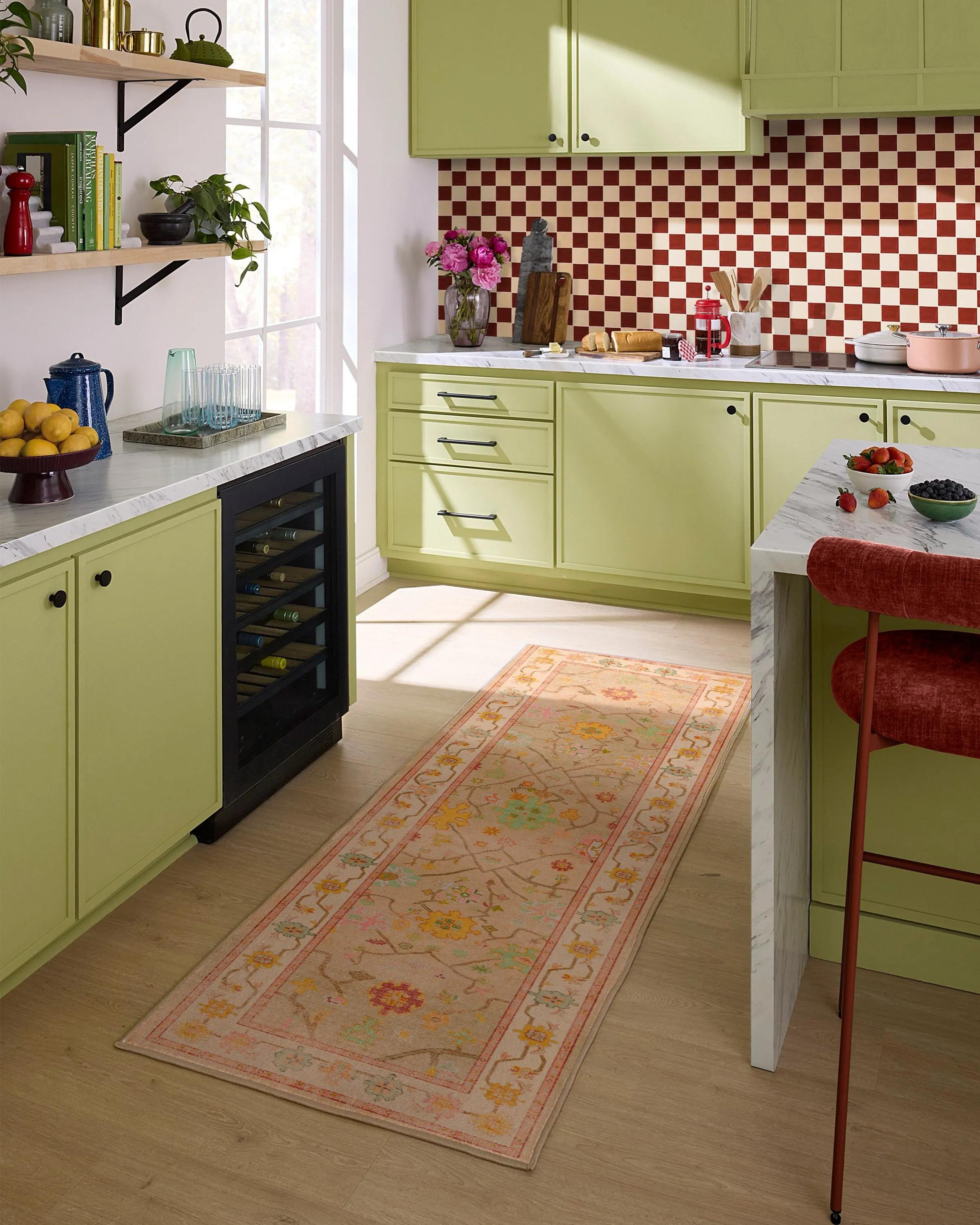 Large Washable Area Rug - Neutral, Flatwoven