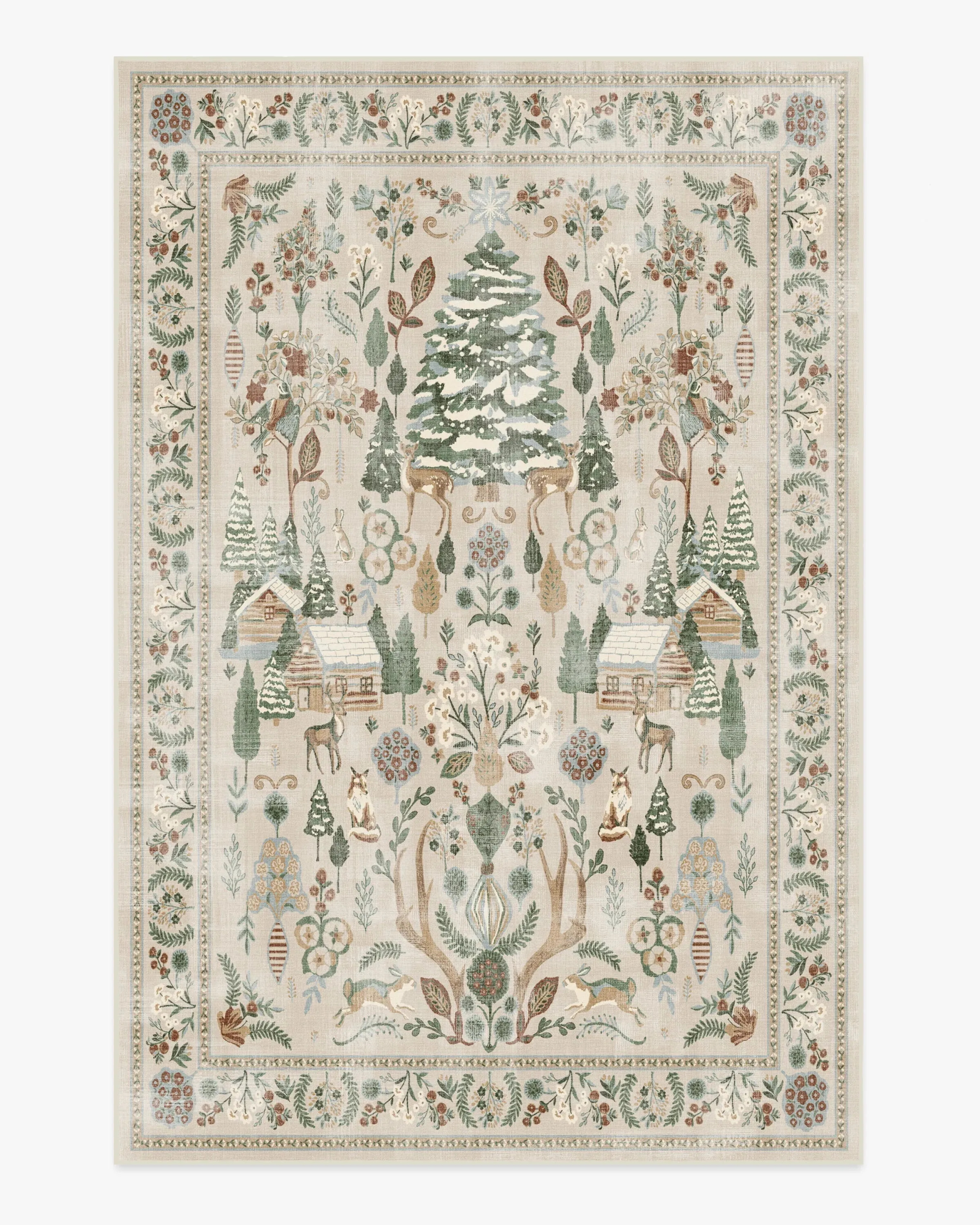 Large Washable Area Rug - Neutral, Tapestry