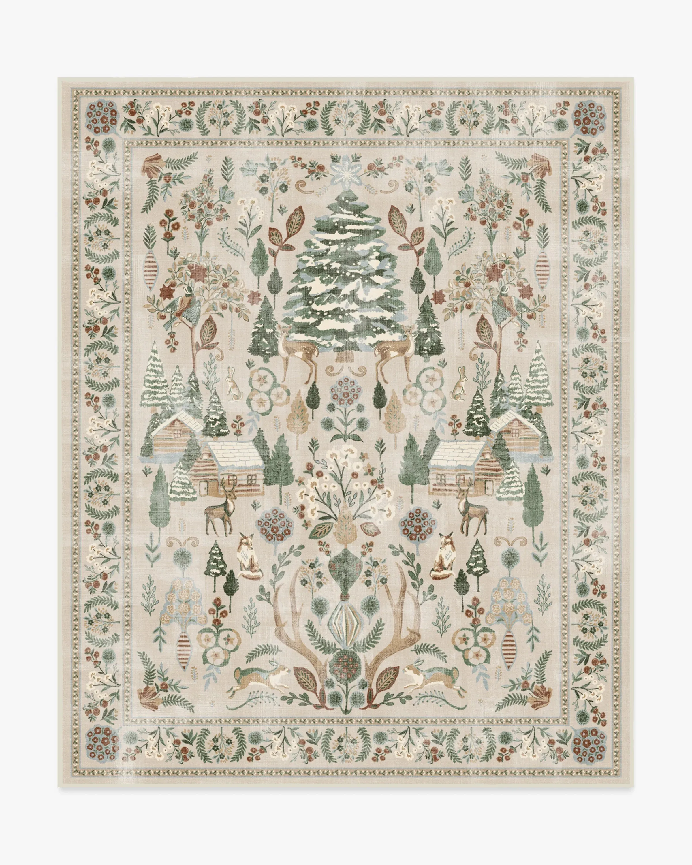 Large Washable Area Rug - Neutral, Tapestry