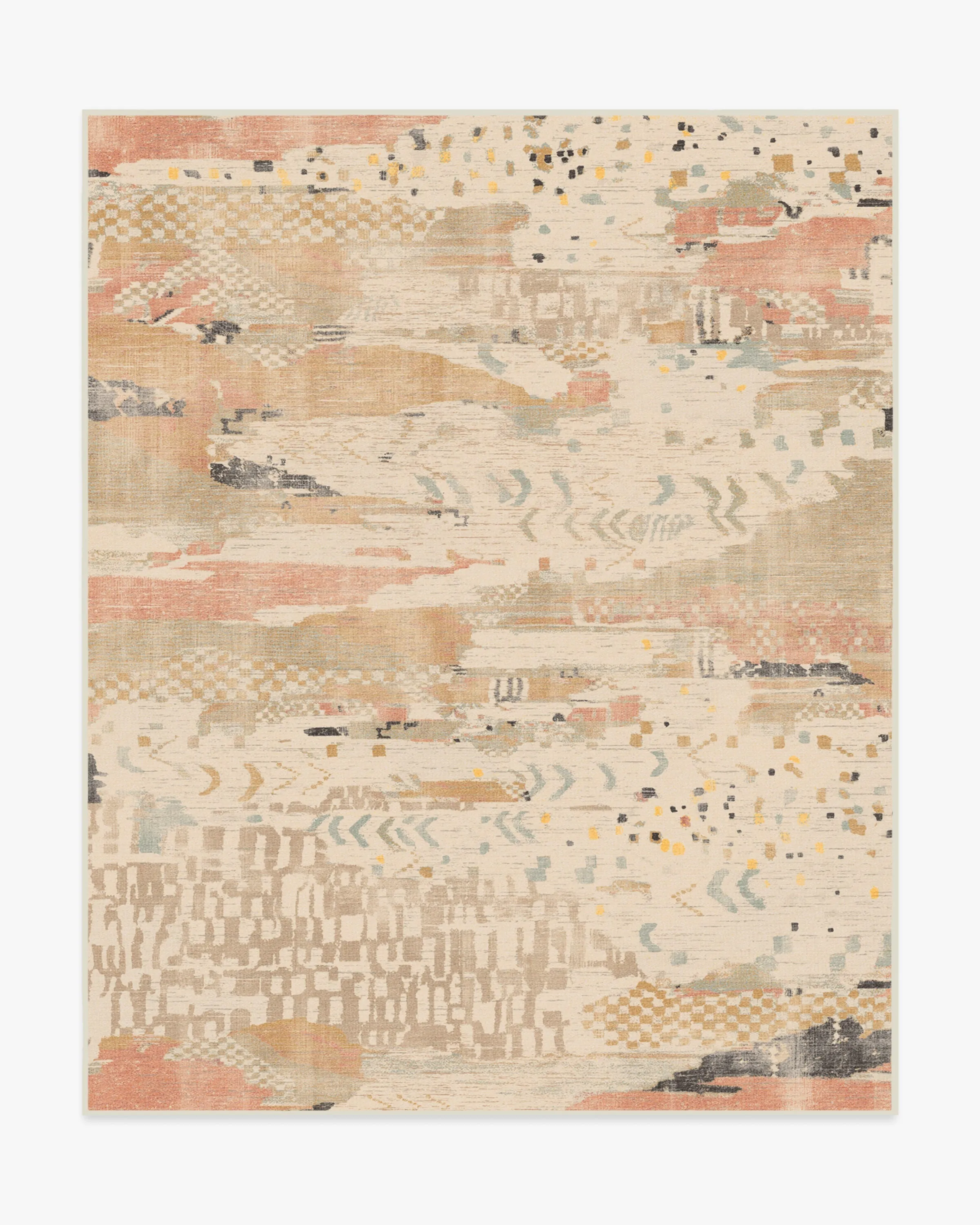 Long Runner Area Rug Machine Washable - Ivory