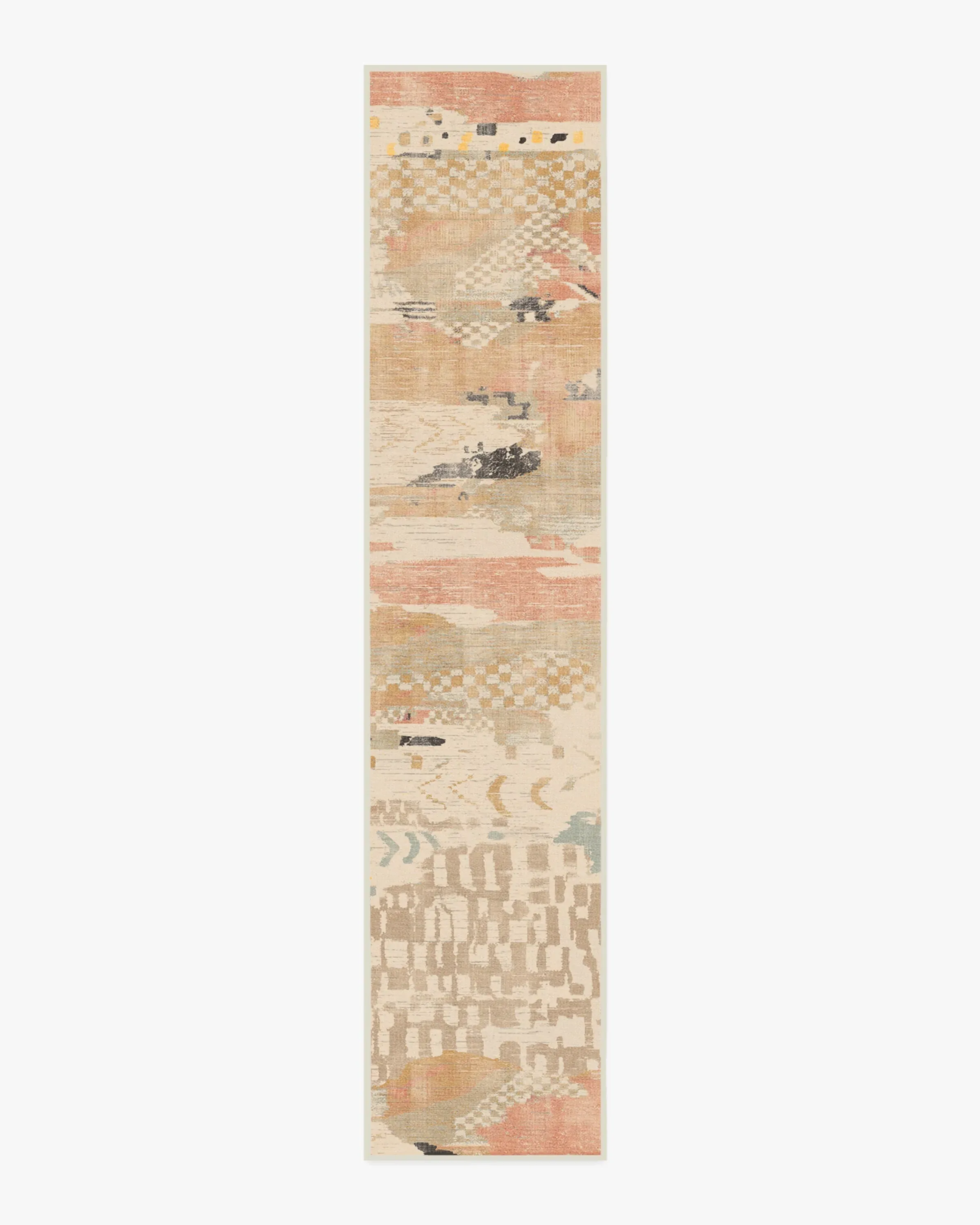 Long Runner Area Rug Machine Washable - Ivory