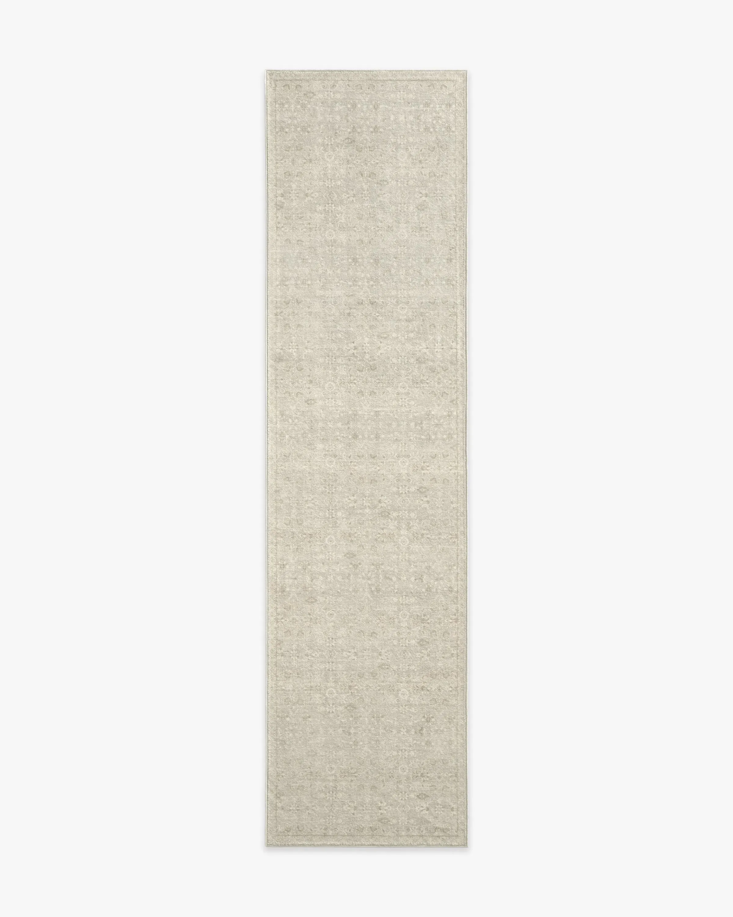Long Runner Area Rug Machine Washable - Ivory