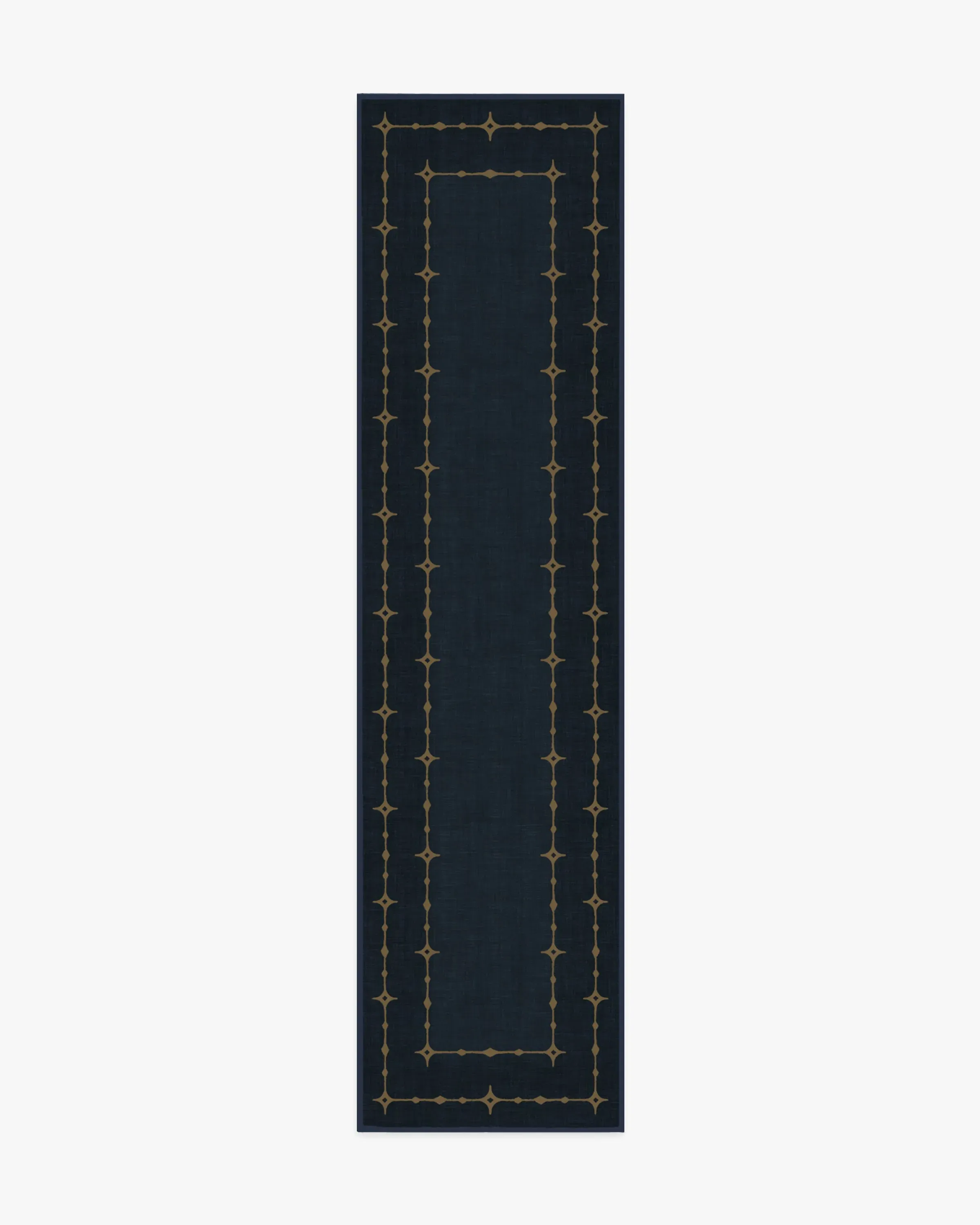 Long Runner Area Rug Machine Washable - Navy