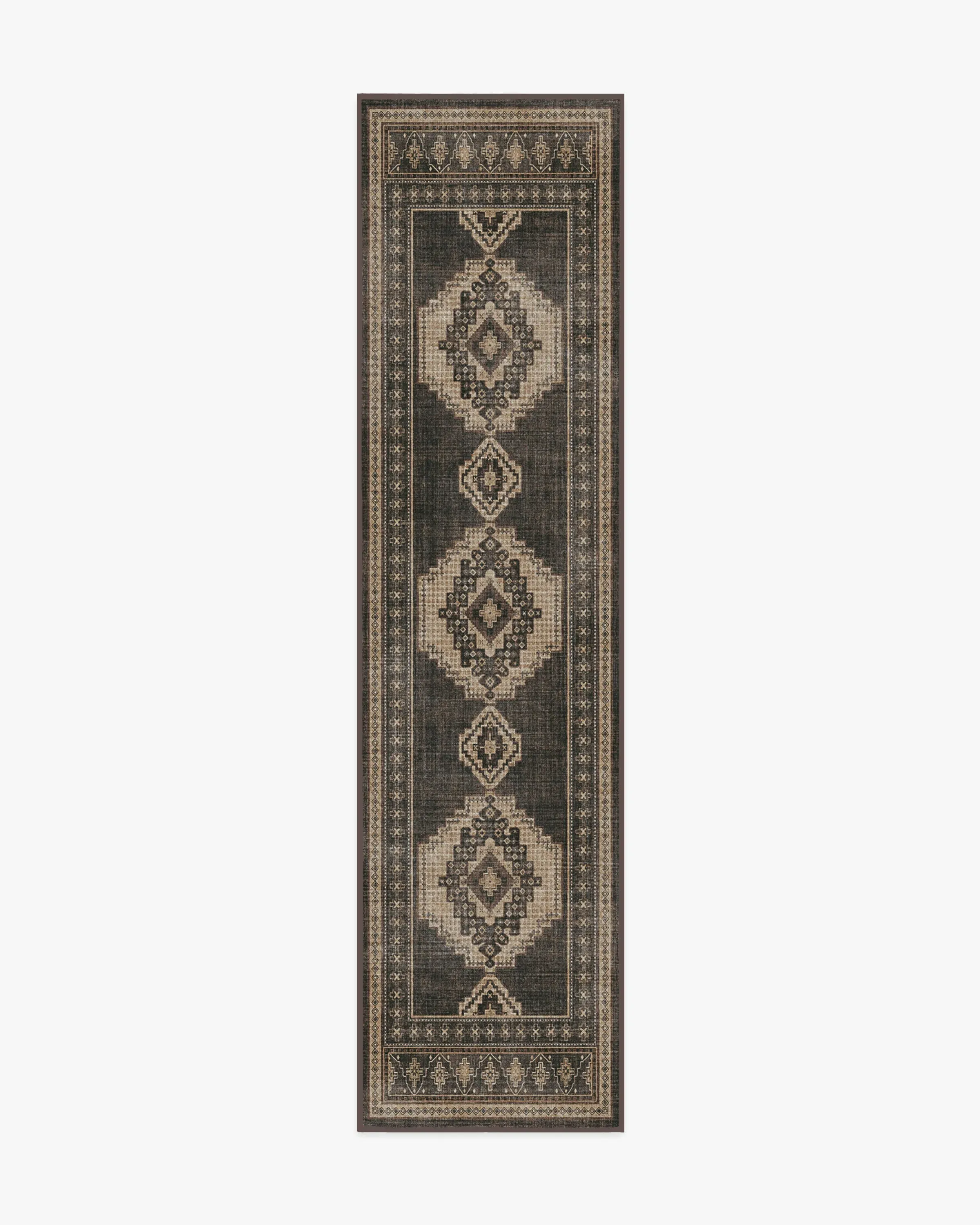 Long Runner Rug Machine Washable - Charcoal