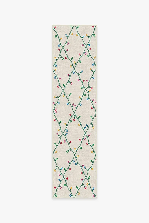 Long Runner Rug Machine Washable - Creme, Chenille