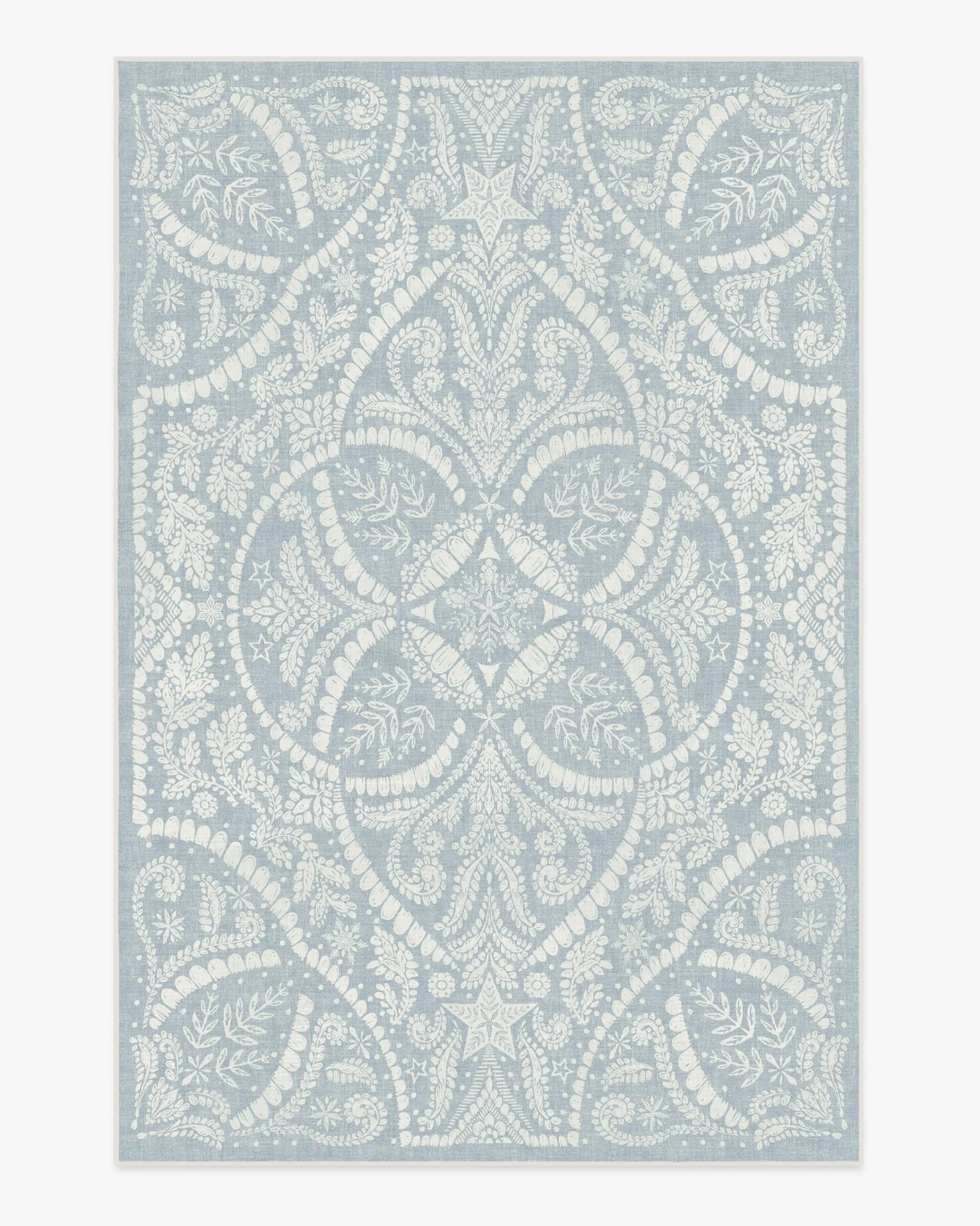 Long Runner Rug Machine Washable - Dusty Blue