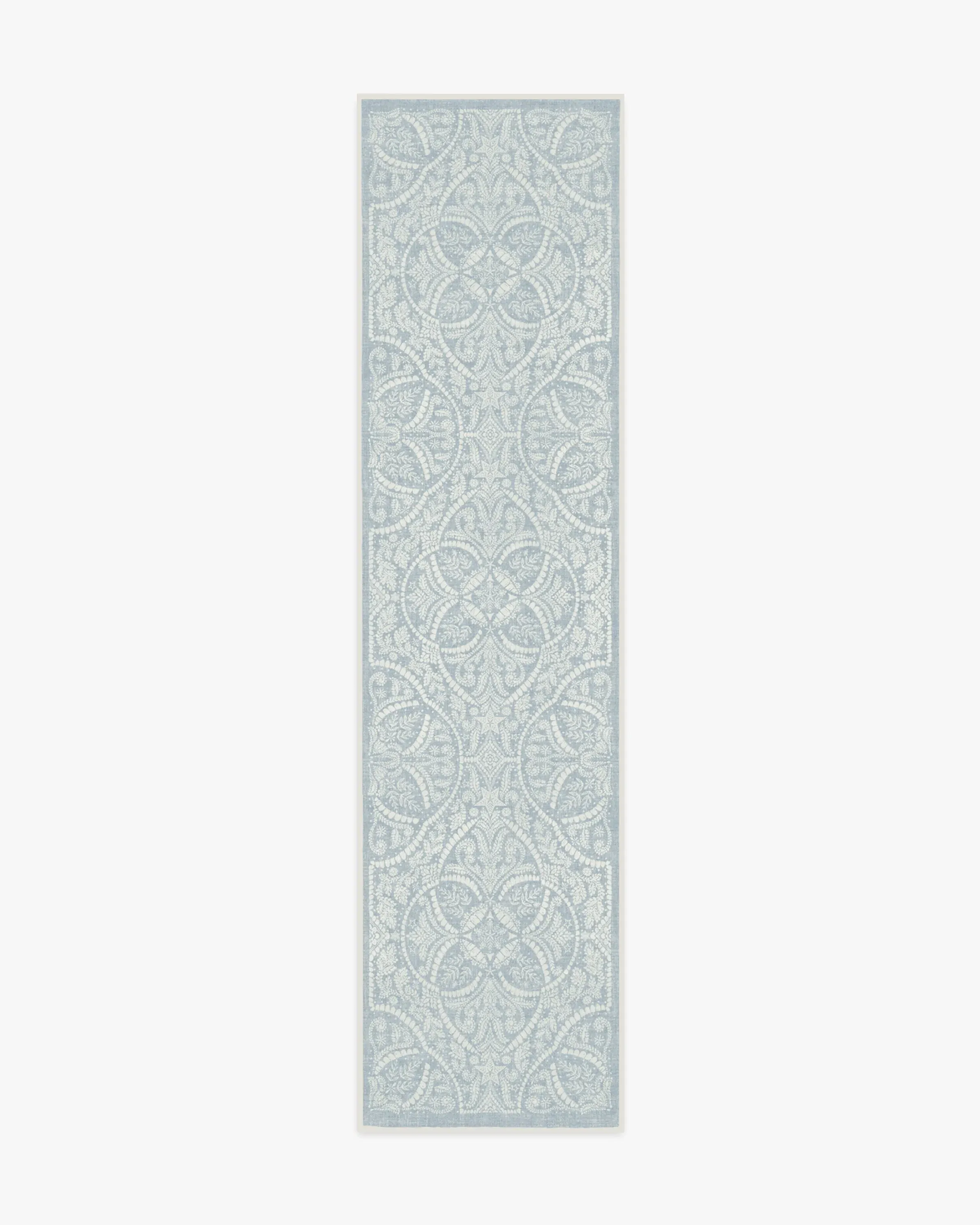 Long Runner Rug Machine Washable - Dusty Blue