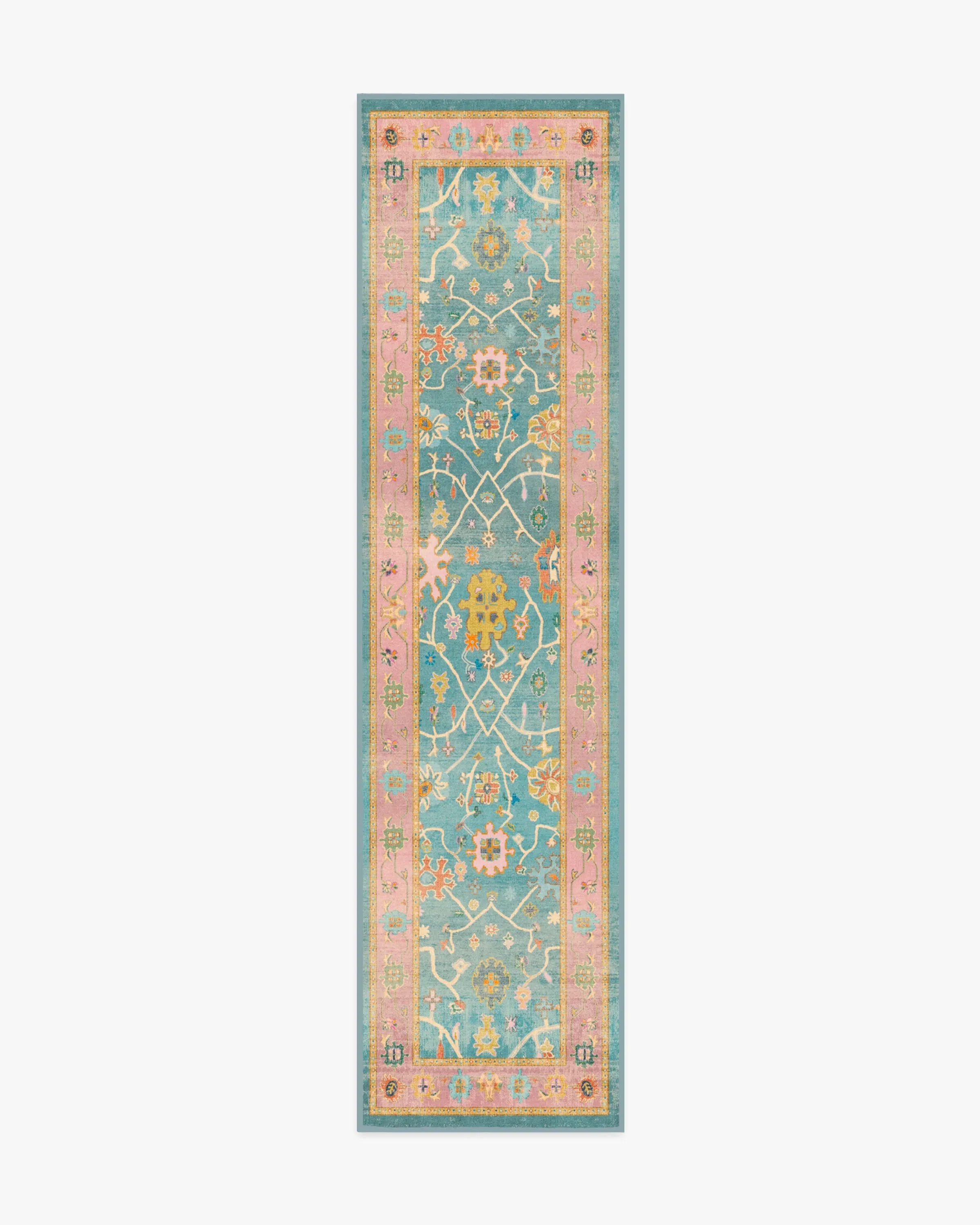 Long Runner Rug Machine Washable - Multicolour