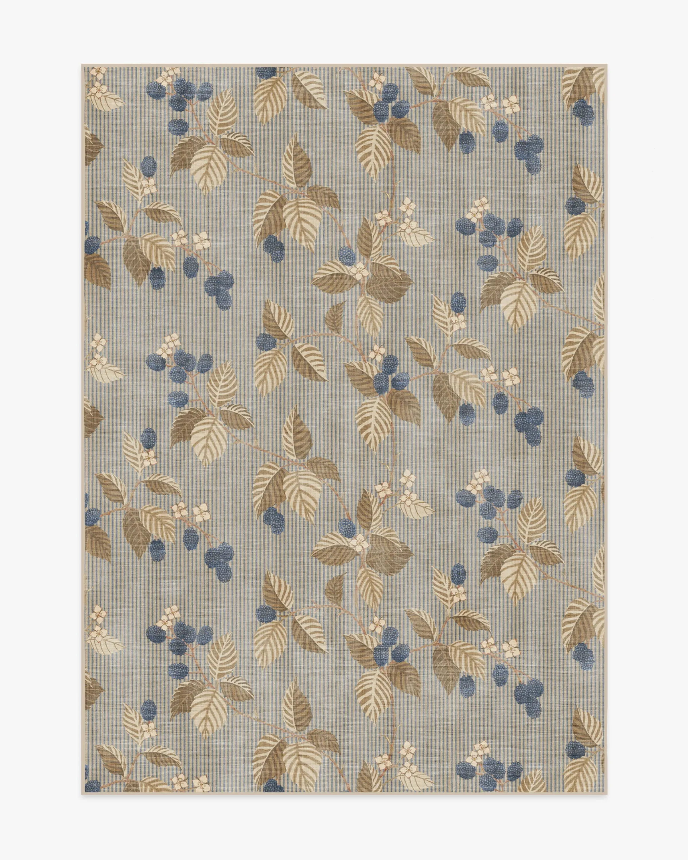 Machine Washable Area Rug - Azure & Fawn