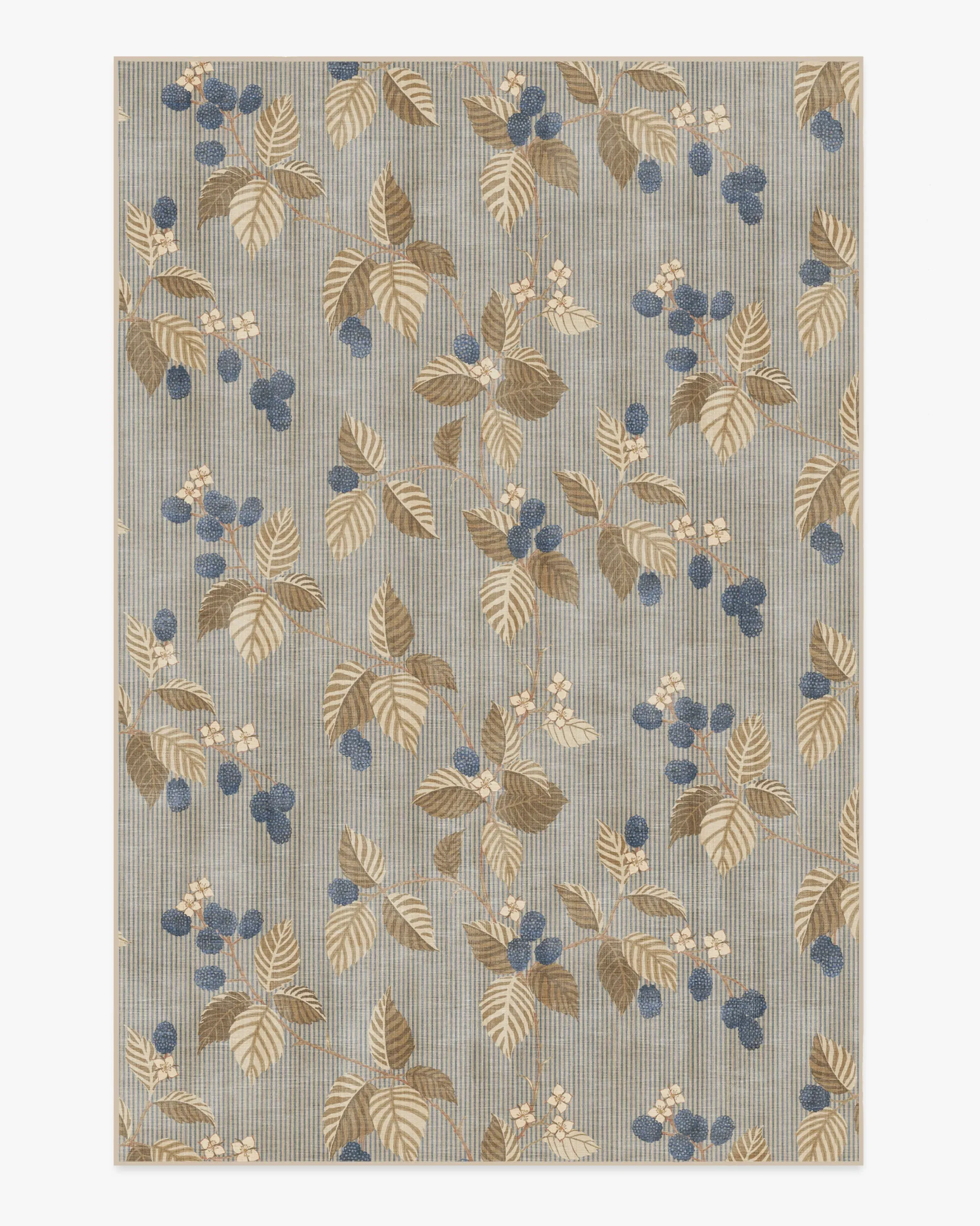 Machine Washable Area Rug - Azure & Fawn