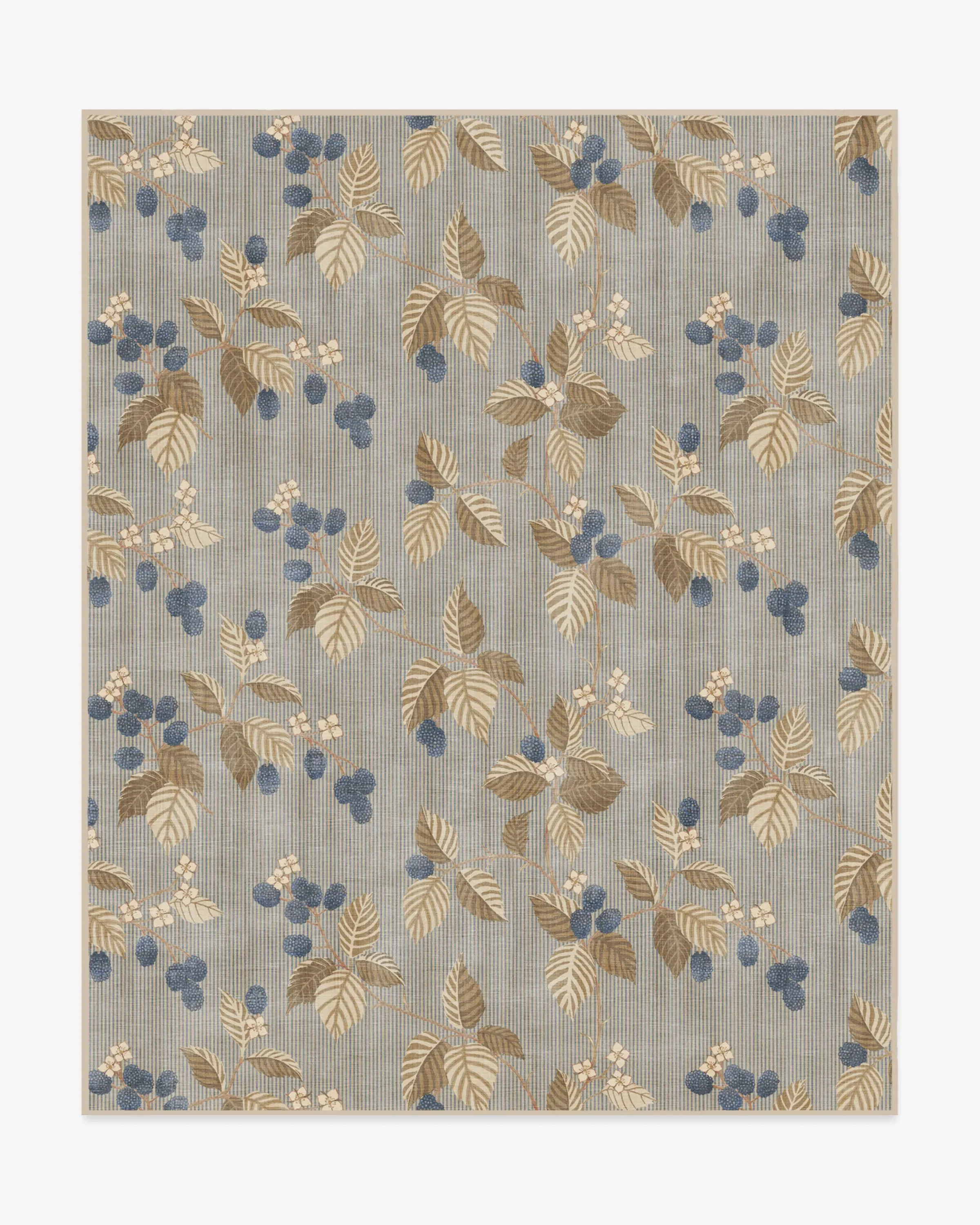 Machine Washable Area Rug - Azure & Fawn
