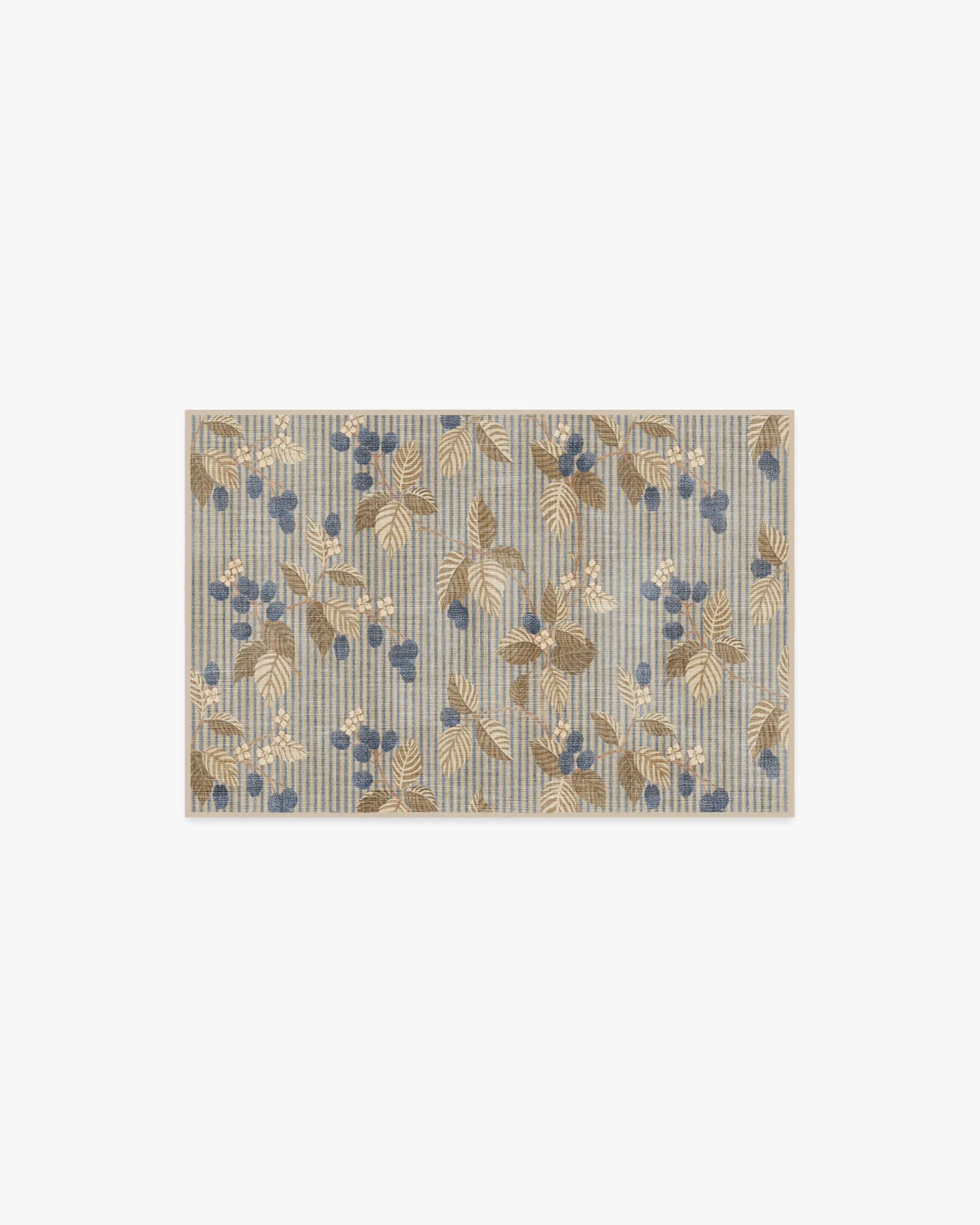 Machine Washable Area Rug - Azure & Fawn image
