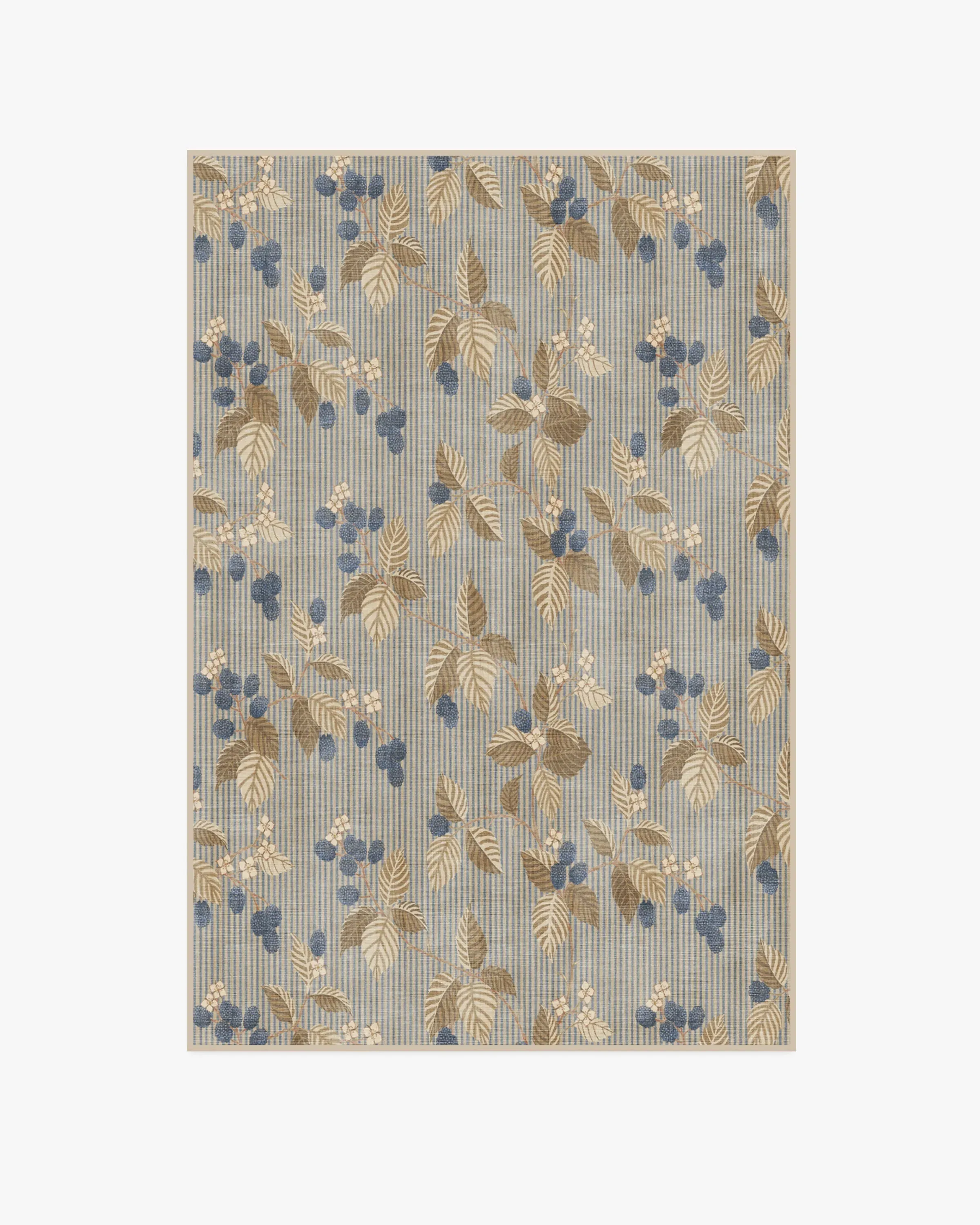 Machine Washable Area Rug - Azure & Fawn