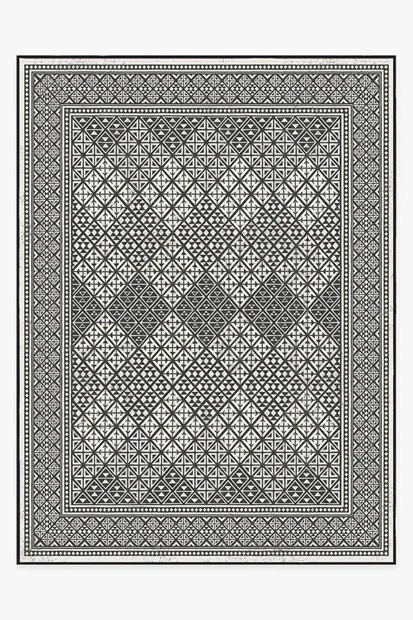 Machine Washable Area Rug - Black