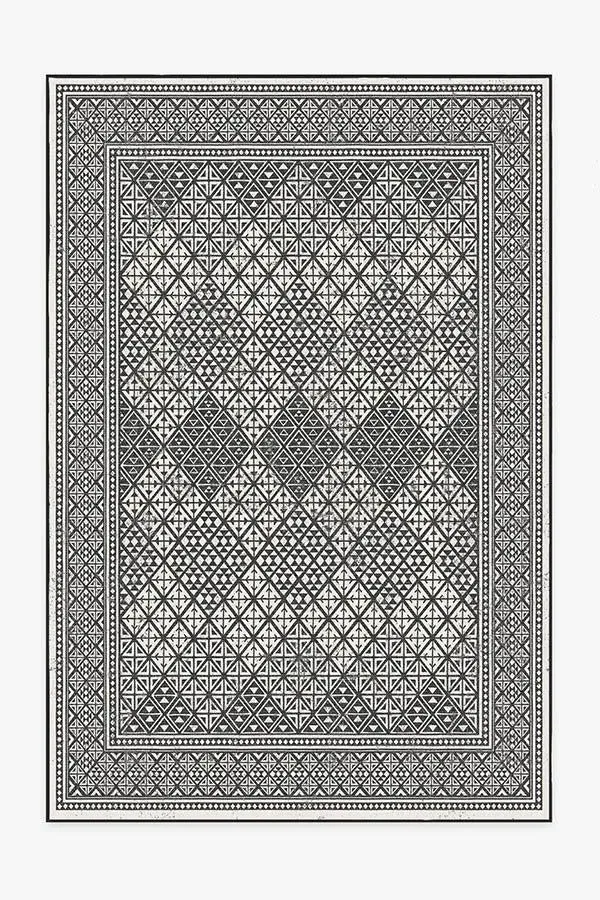 Machine Washable Area Rug - Black