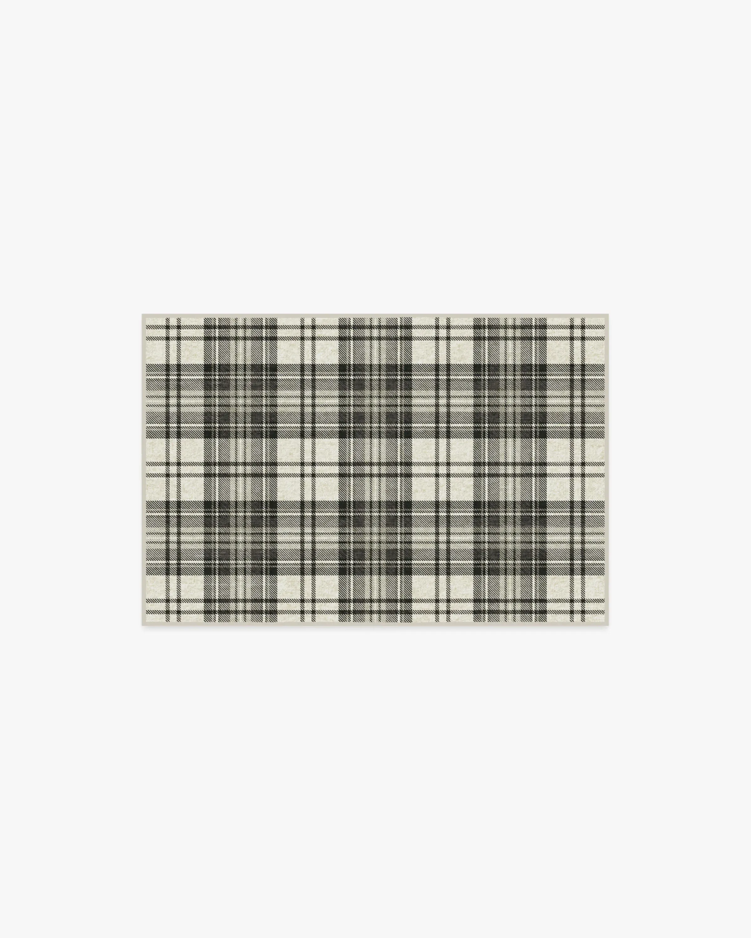 Machine Washable Area Rug - Black & Ivory image