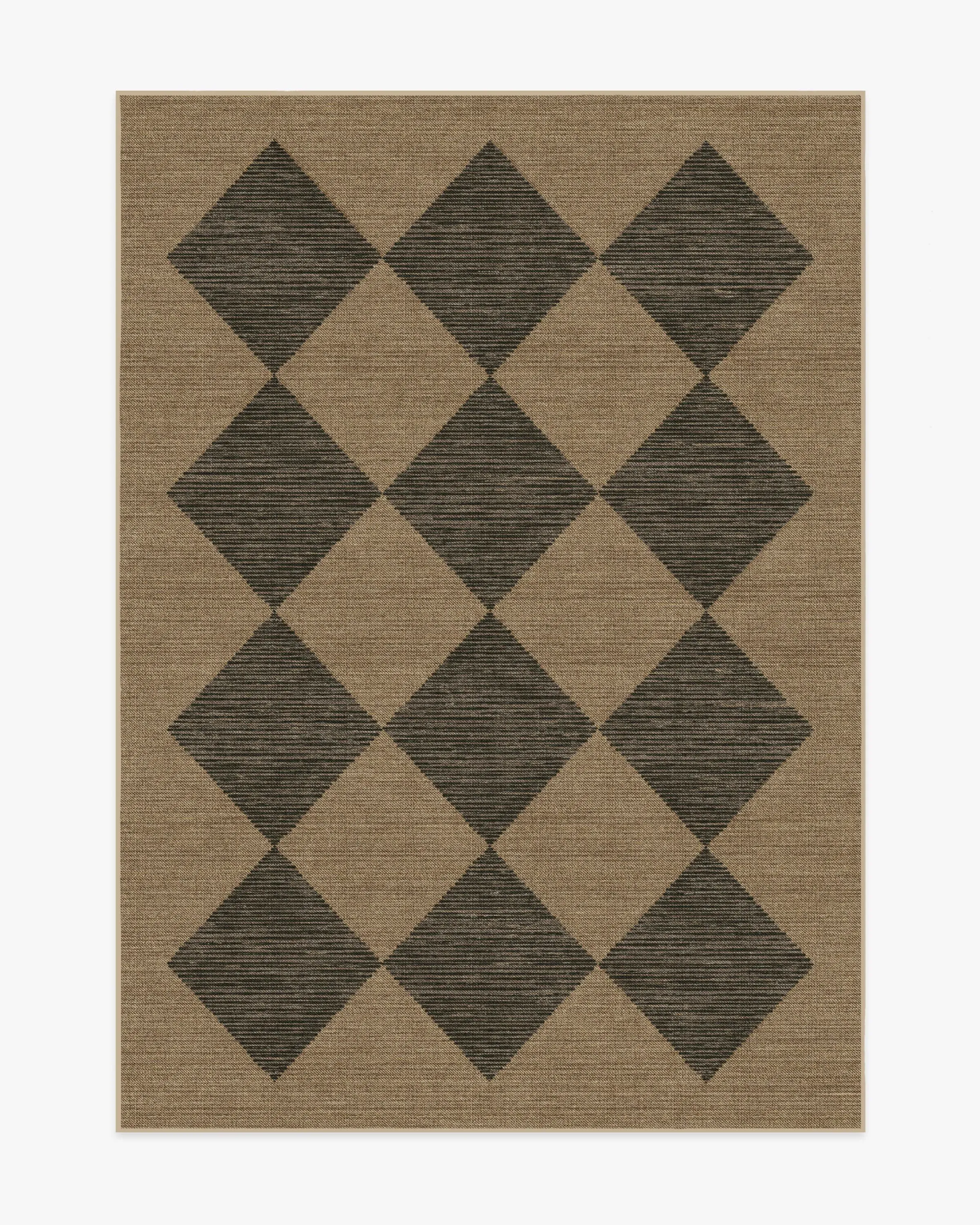 Machine Washable Area Rug - Black, Re-Jute