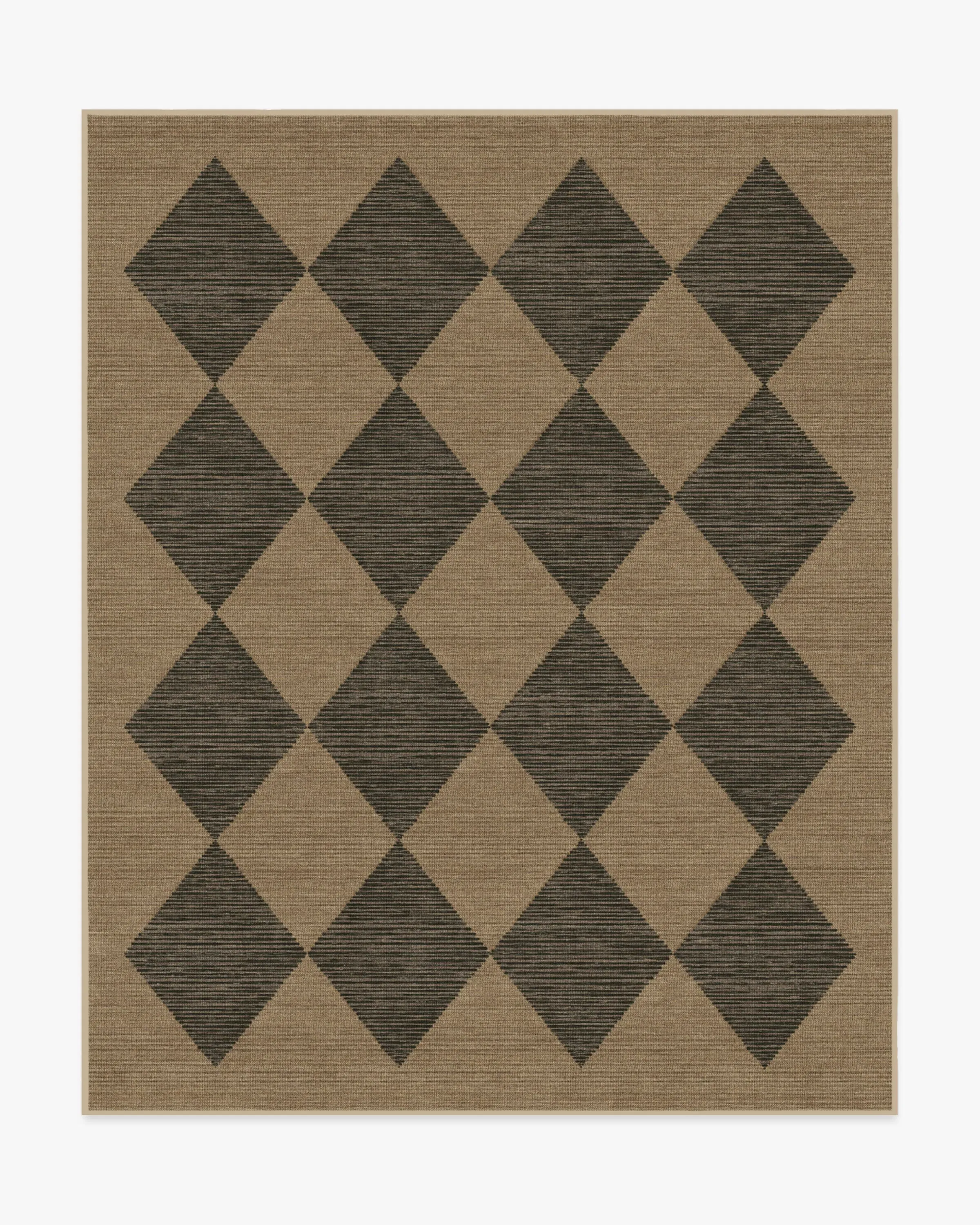 Machine Washable Area Rug - Black, Re-Jute