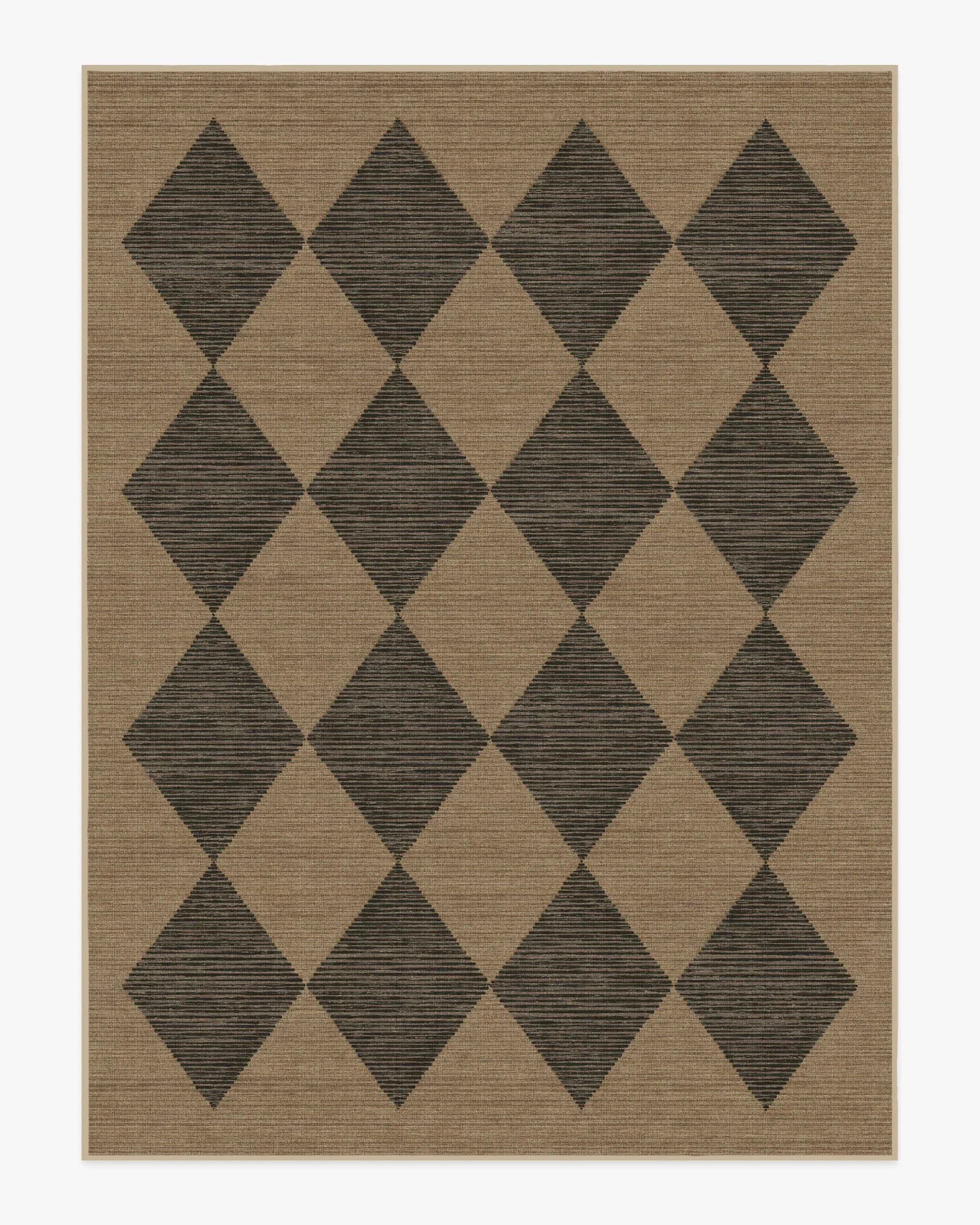 Machine Washable Area Rug - Black, Re-Jute