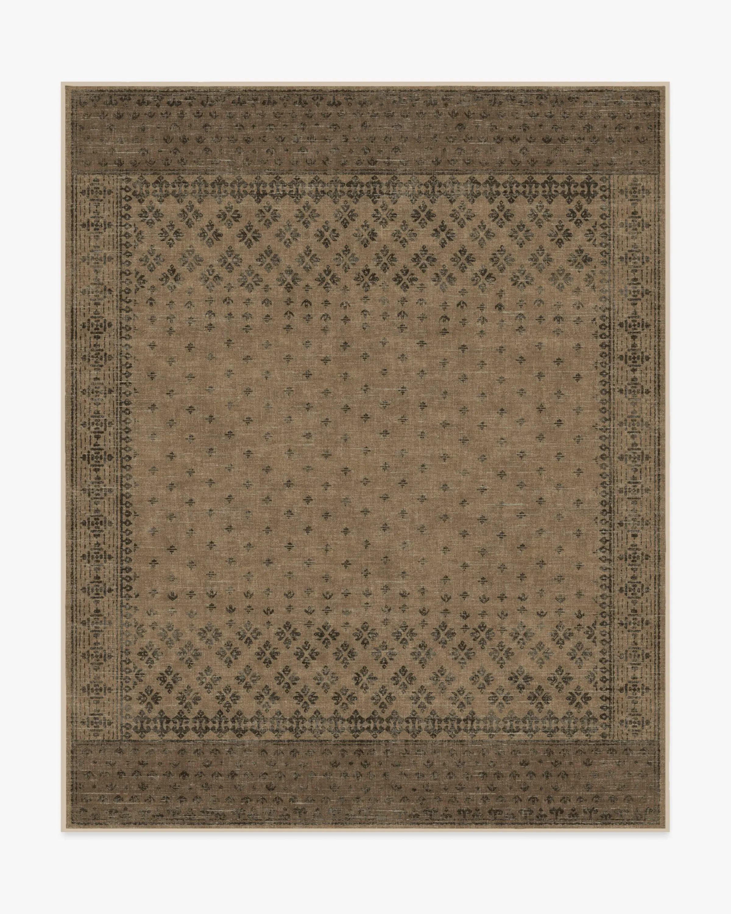 Machine Washable Area Rug - Black & Tan