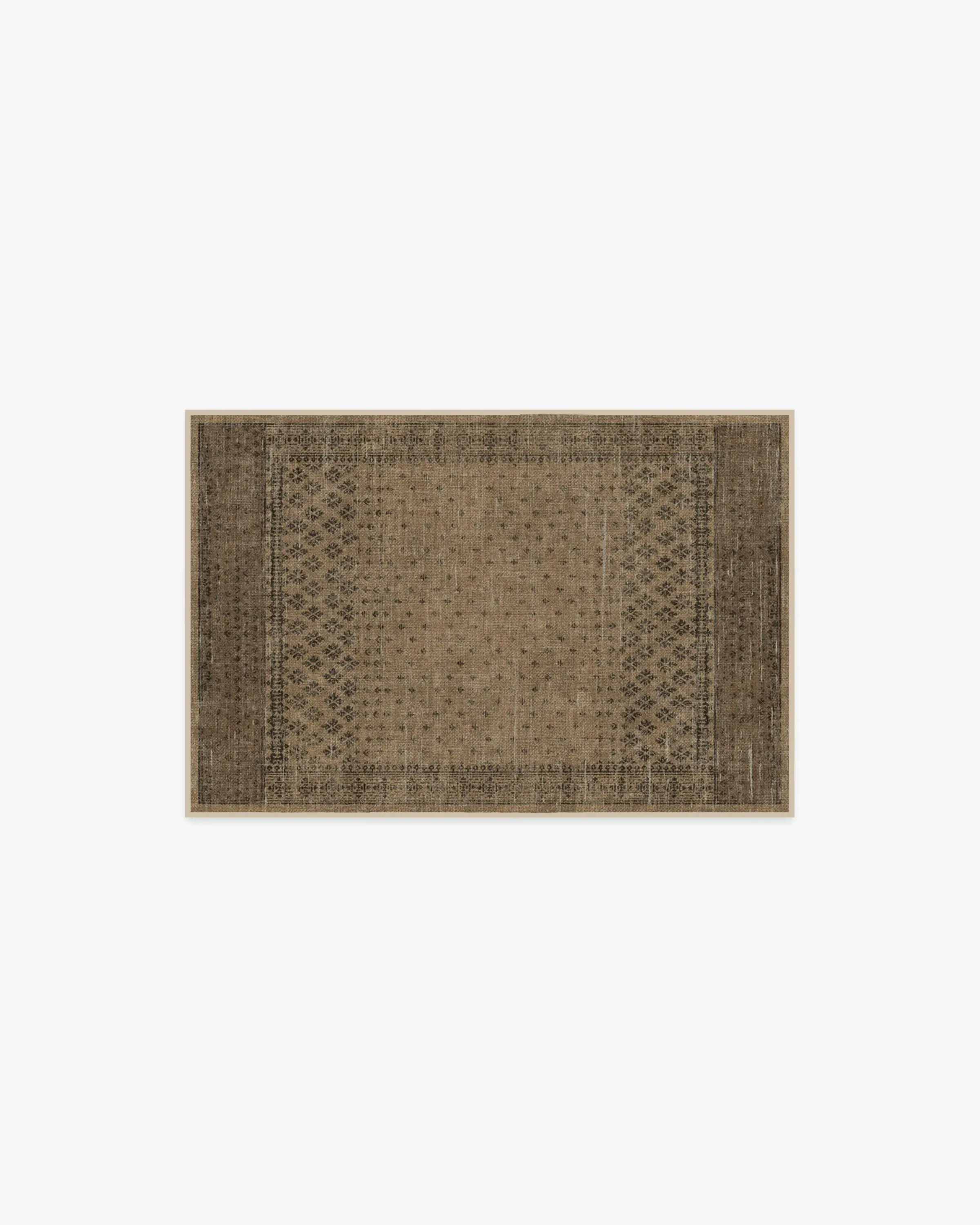 Machine Washable Area Rug - Black & Tan image