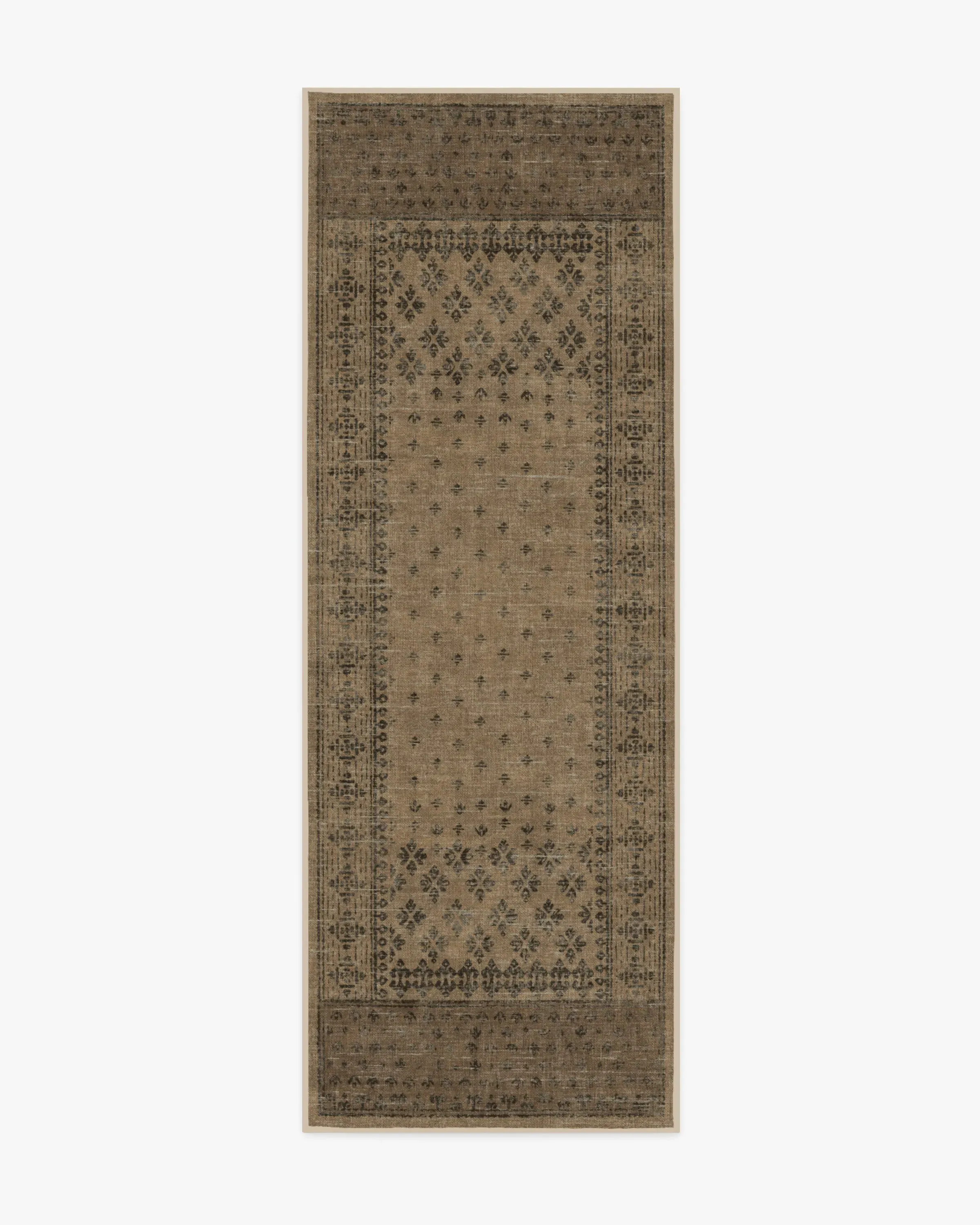 Machine Washable Area Rug - Black & Tan